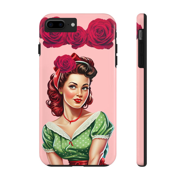 50s Rose Pinup Romance Phone Case 🌹💕📱