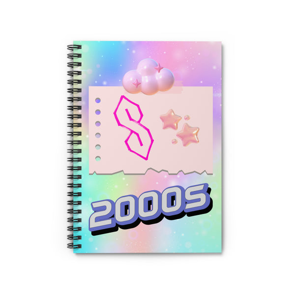 2000s Nostalgia Spiral Notebook | Cute Pastel Journal for Teens, School Supplies, Gift for Friends, Note-taking, Planner