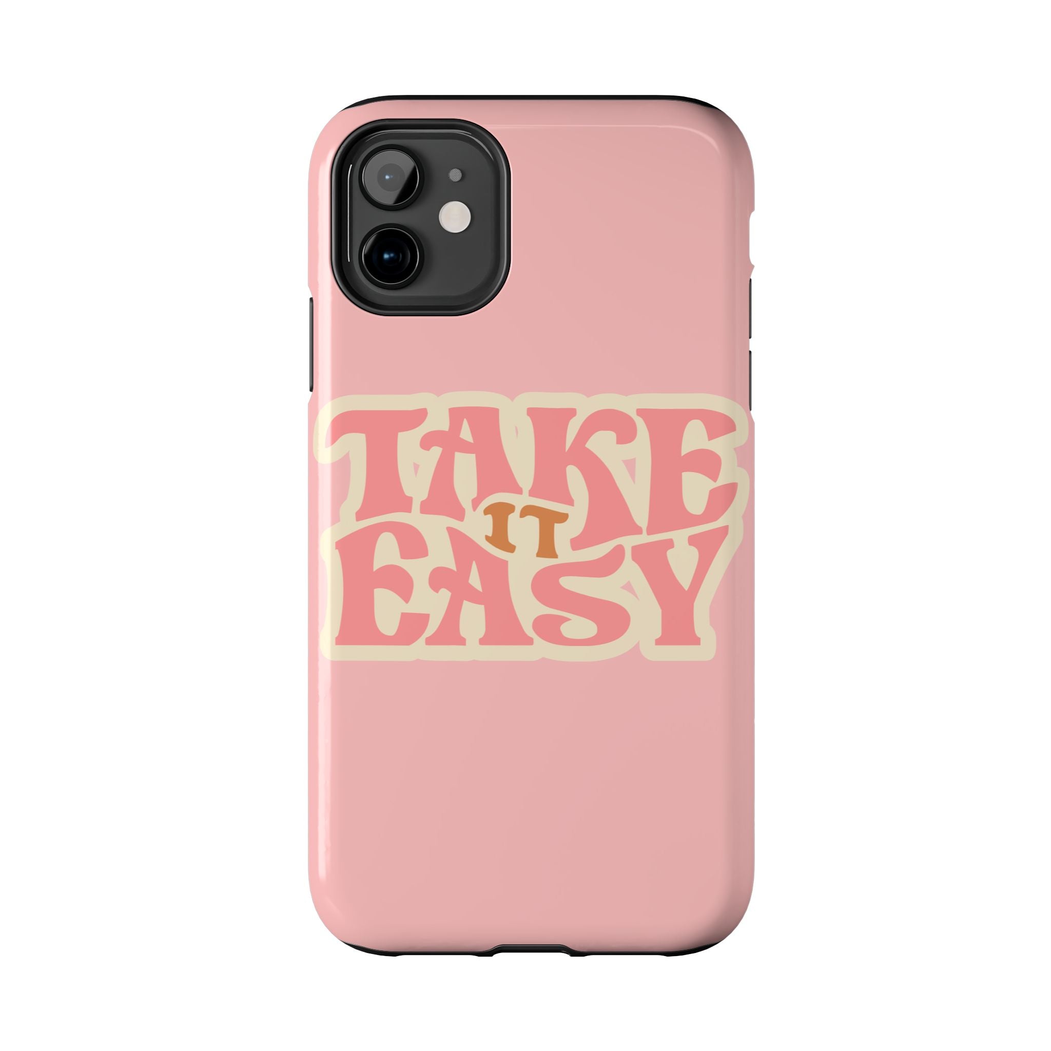 60s Pink Take It Easy Phone Case 🌸✌️📱