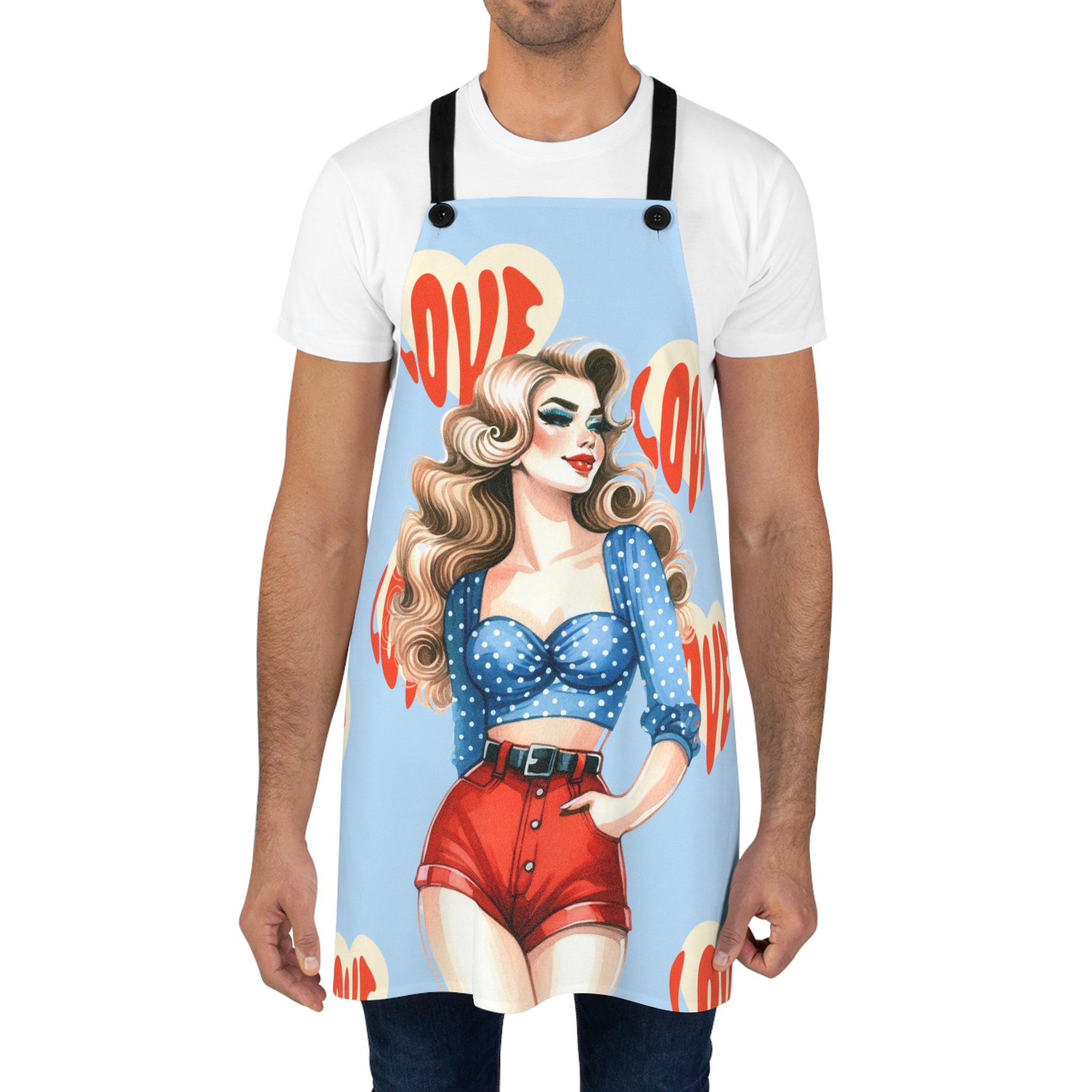 50s Pinup Love Cooking Apron 💖👩‍🍳