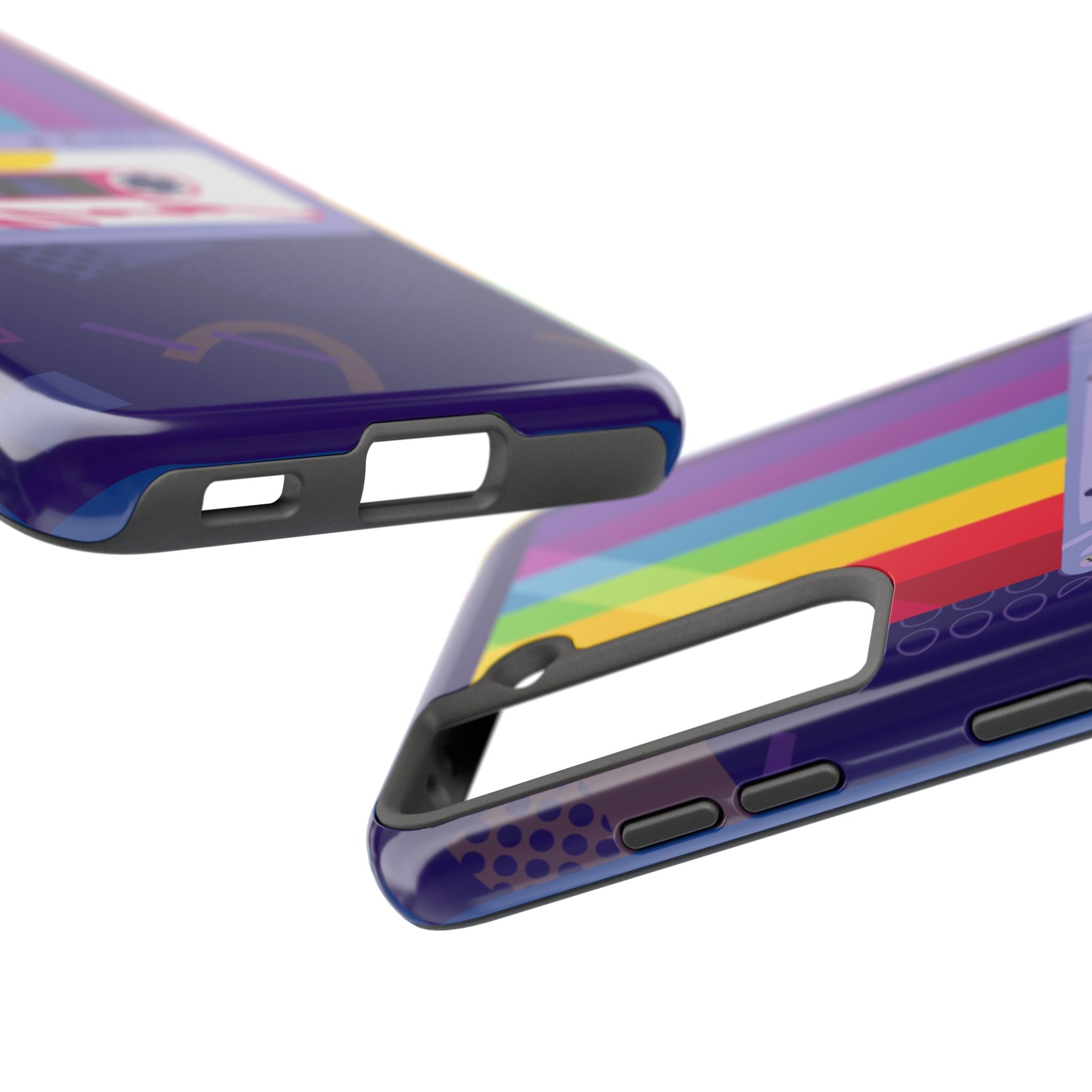 80s–90s Cassette Rainbow Phone Case 📼🌈📱