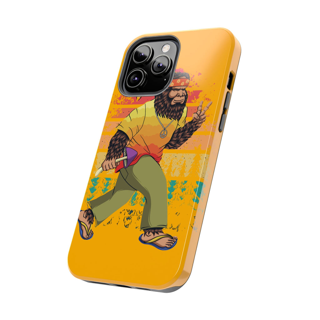 70s Bigfoot Mushroom Hunting Peace Phone Case 🍄✌️