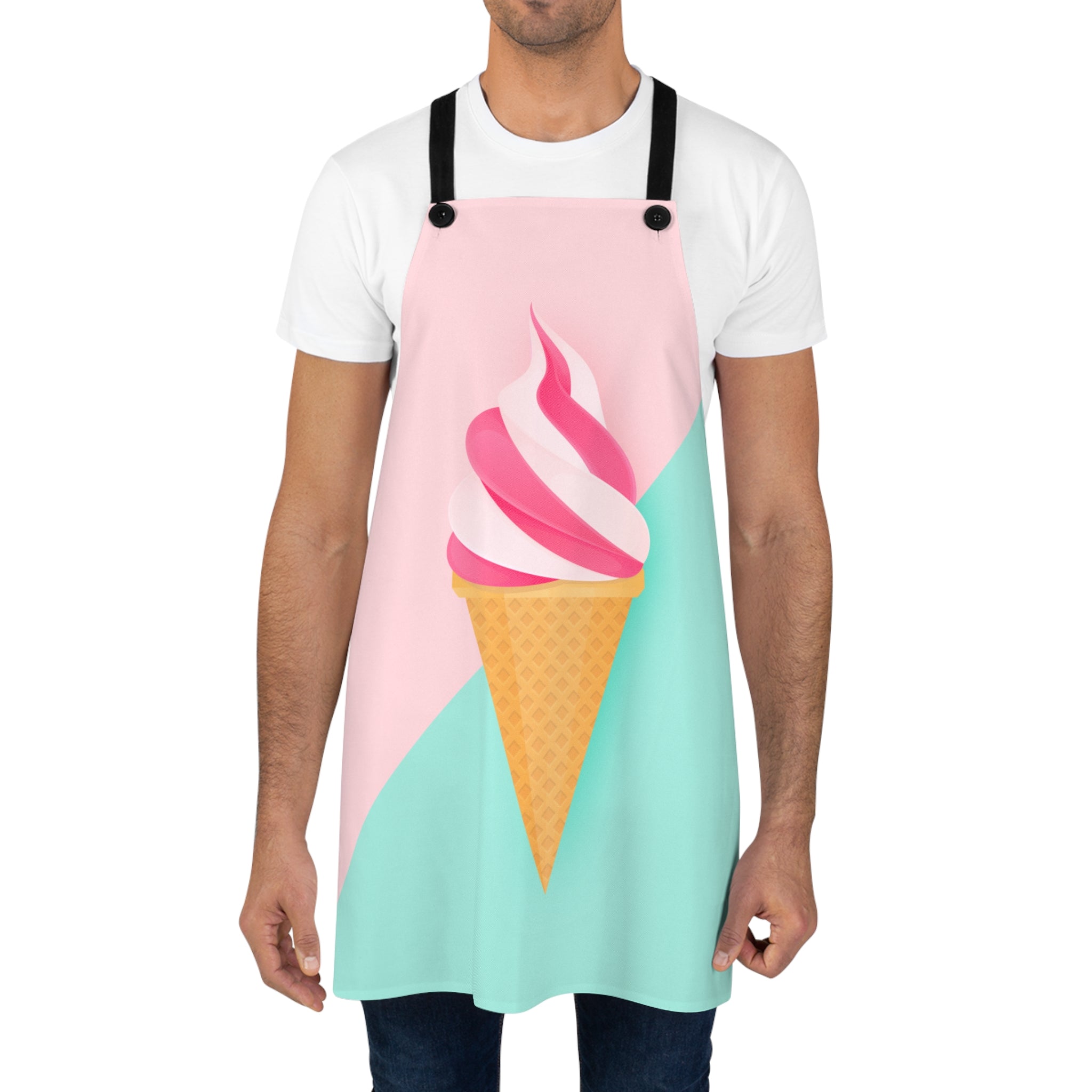 50s–60s Cutesy Ice Cream Cone Cooking Apron 🍦💖👩‍🍳