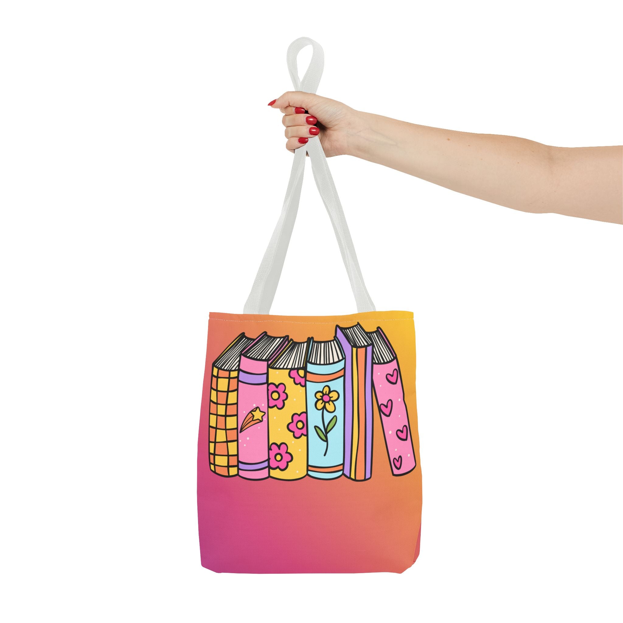 💿 90s Book Collector Bright Books Tote Bag
