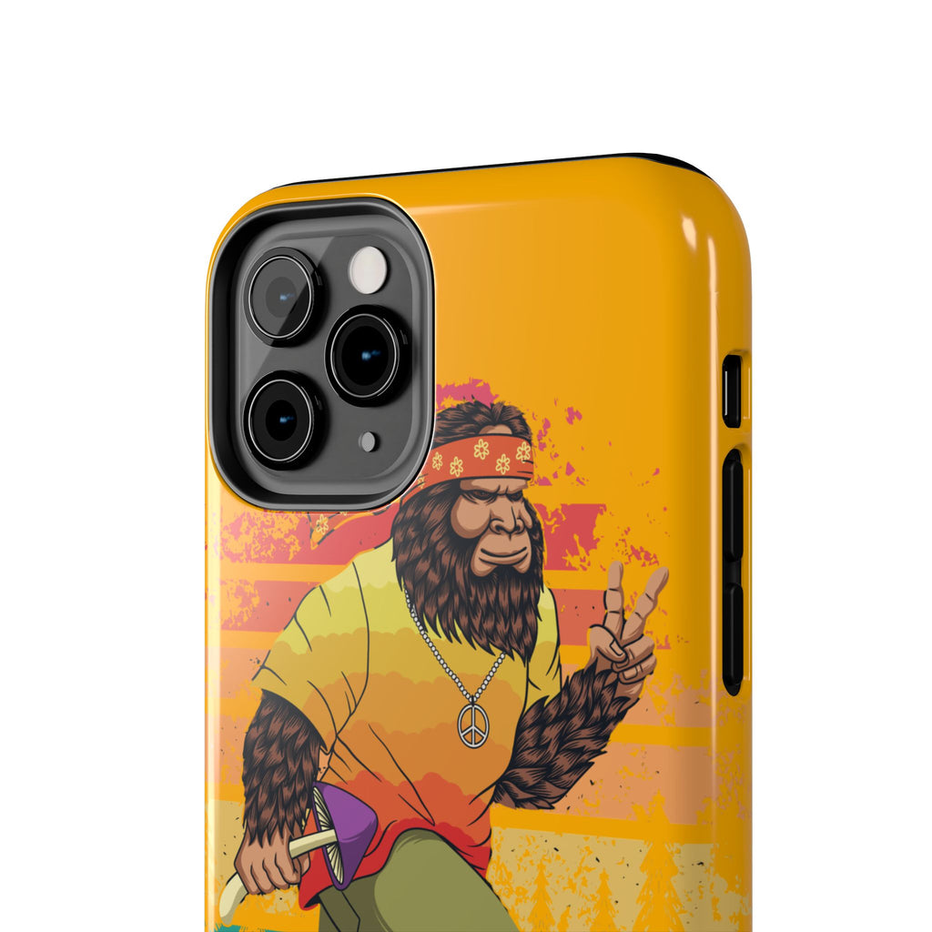 70s Bigfoot Mushroom Hunting Peace Phone Case 🍄✌️