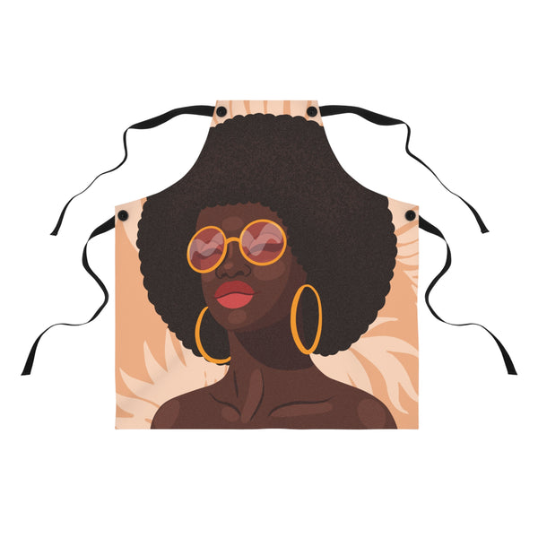 70s Gorgeous Afro Woman Cooking Apron ✨👩🏾‍🍳