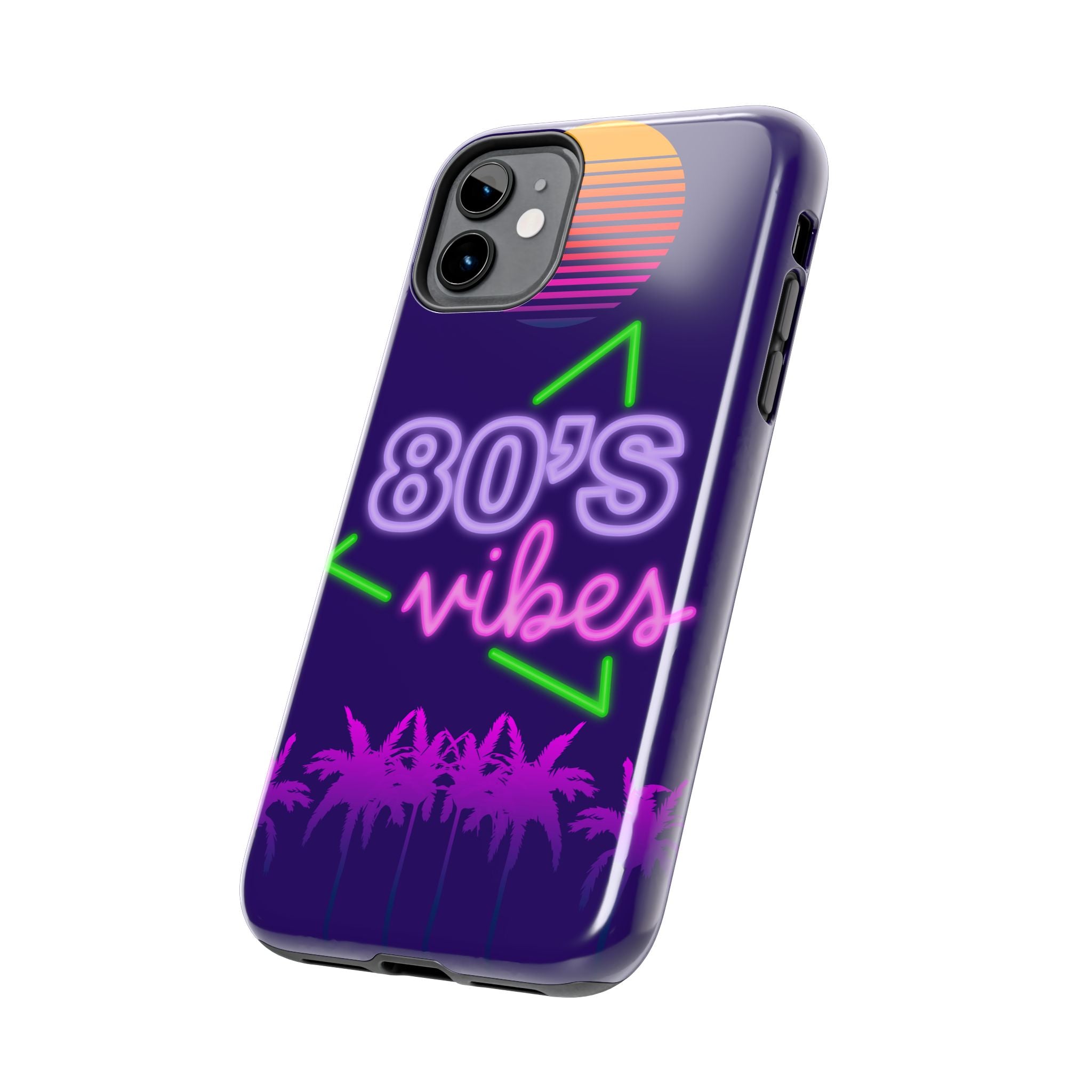 80s Vibes Synthwave Palm Trees Phone Case 🌴🎹📱