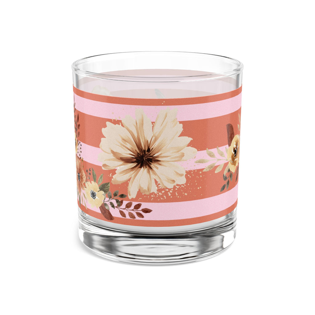 Golden Era Gramophone Floral Glass – 1950s Retro Charm 🌸🎶