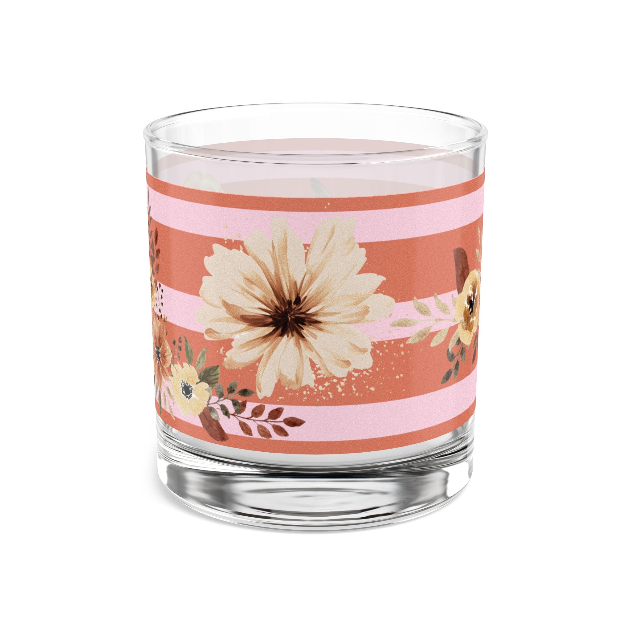 Golden Era Gramophone Floral Glass – 1950s Retro Charm 🌸🎶