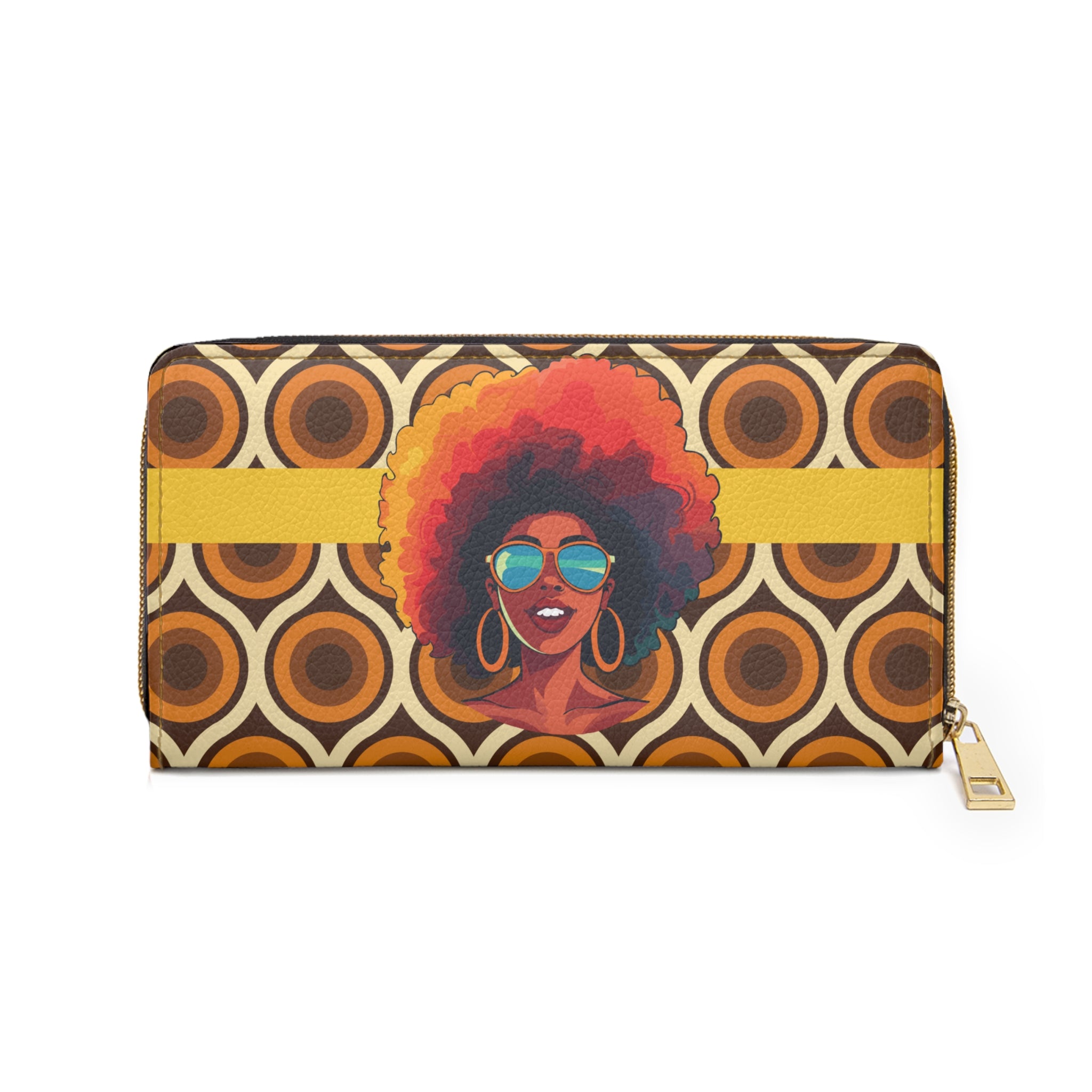 70s Gorgeous Afro Woman Wallet 🧡🌻✊🏾