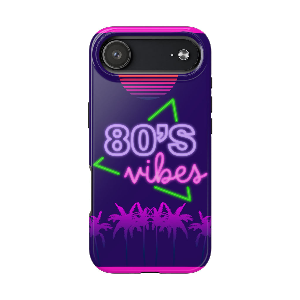 80s Vibes Synthwave Palm Trees Phone Case 🌴🎹📱