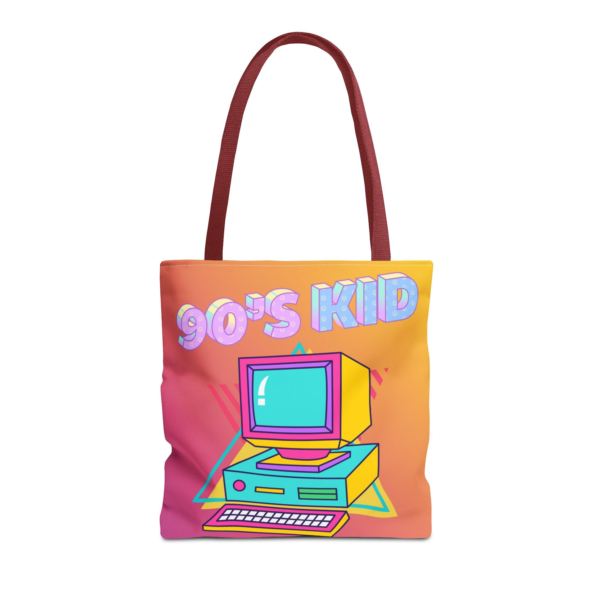 💾🖥️ 90s Kid Computer Tote Bag 🌈✨