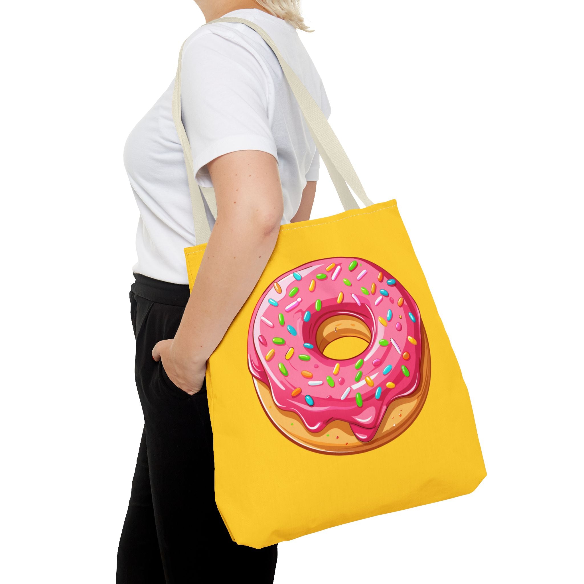 🍩 90s Donut Tote Bag – Bright Sprinkles 🍩