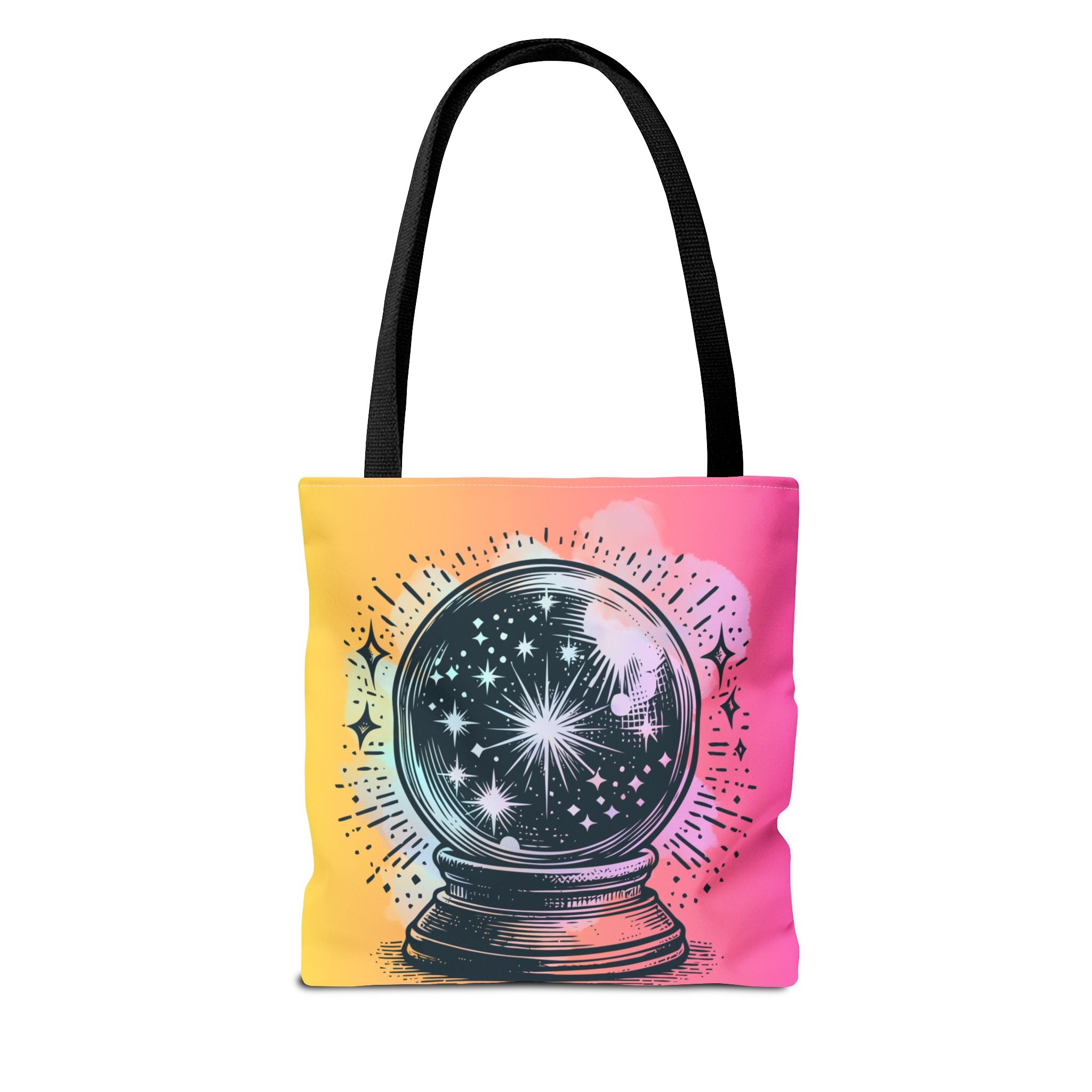 🔮✨ 70s Crystal Ball Mystical Tote Bag 🌼🌙