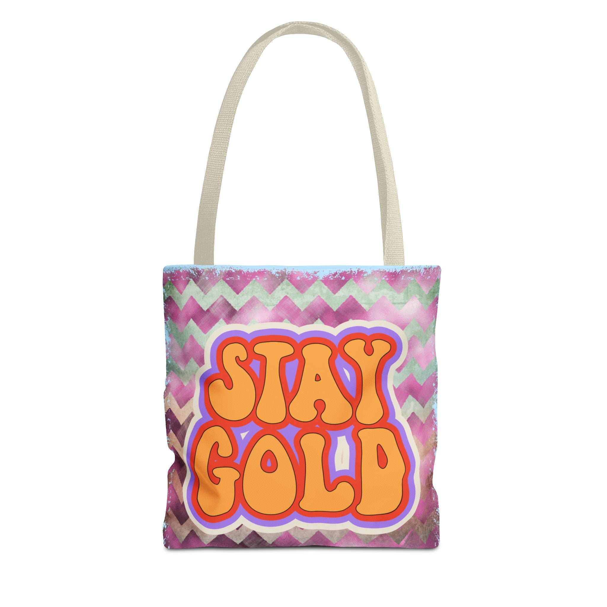 🌟 70s “Stay Gold” Retro Tote Bag