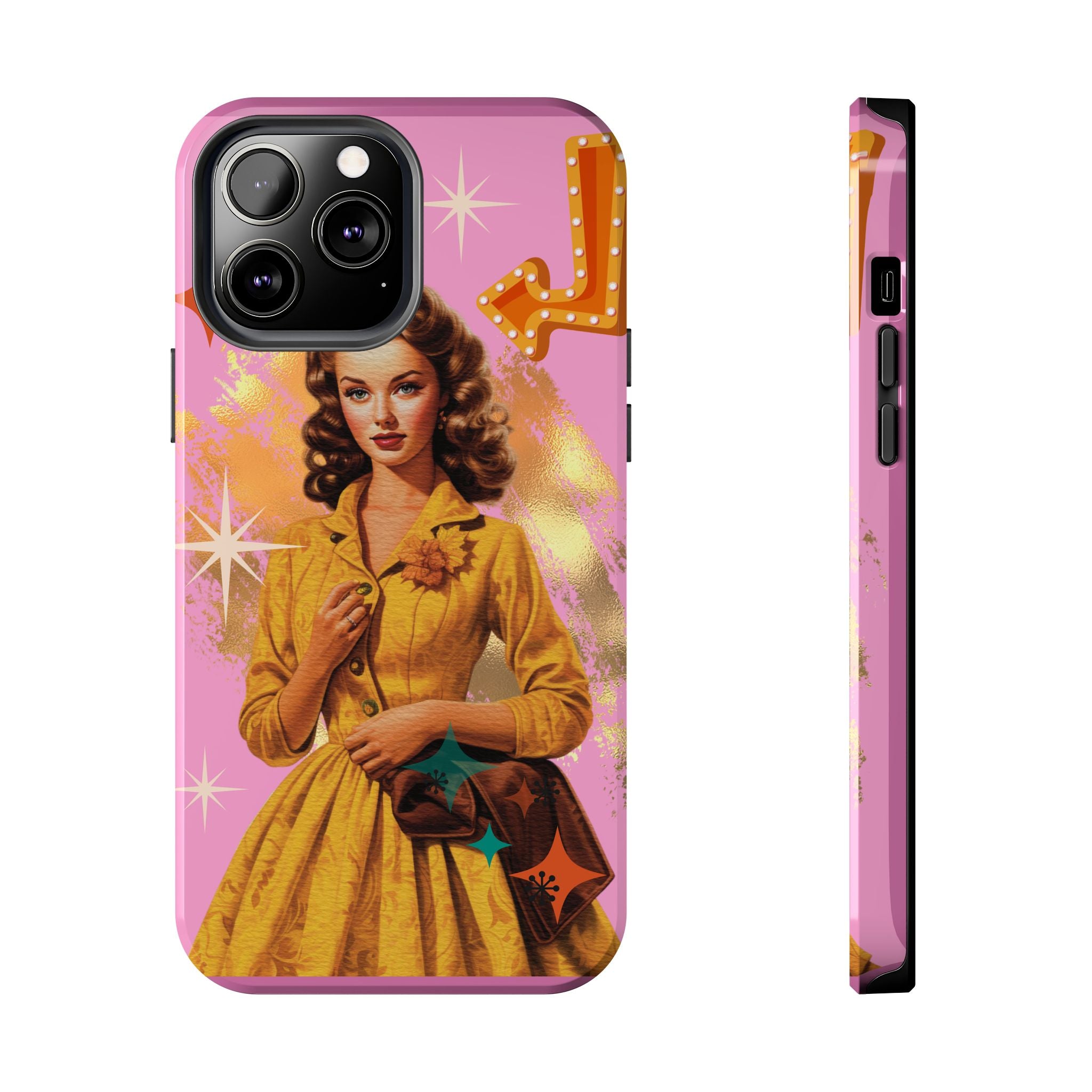 50s Pink Glam Retro Phone Case 💖📱