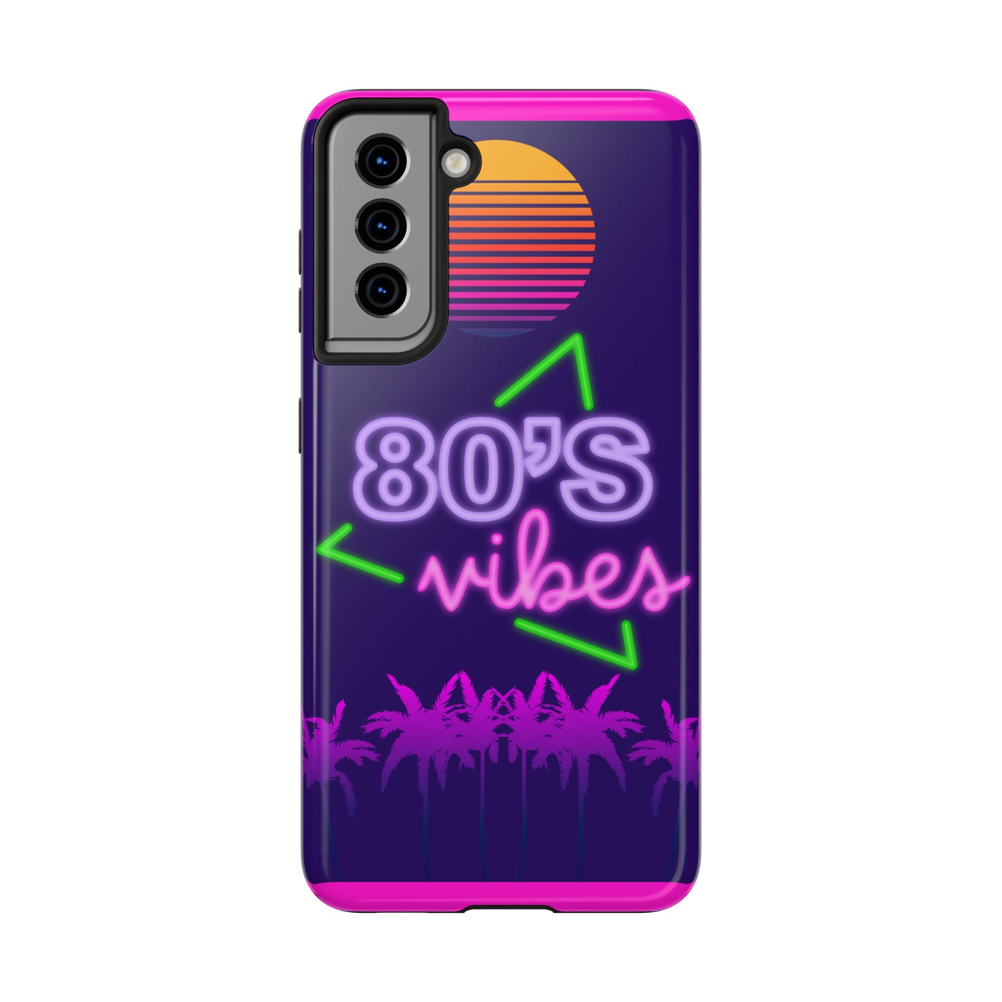 80s Vibes Synthwave Palm Trees Phone Case 🌴🎹📱