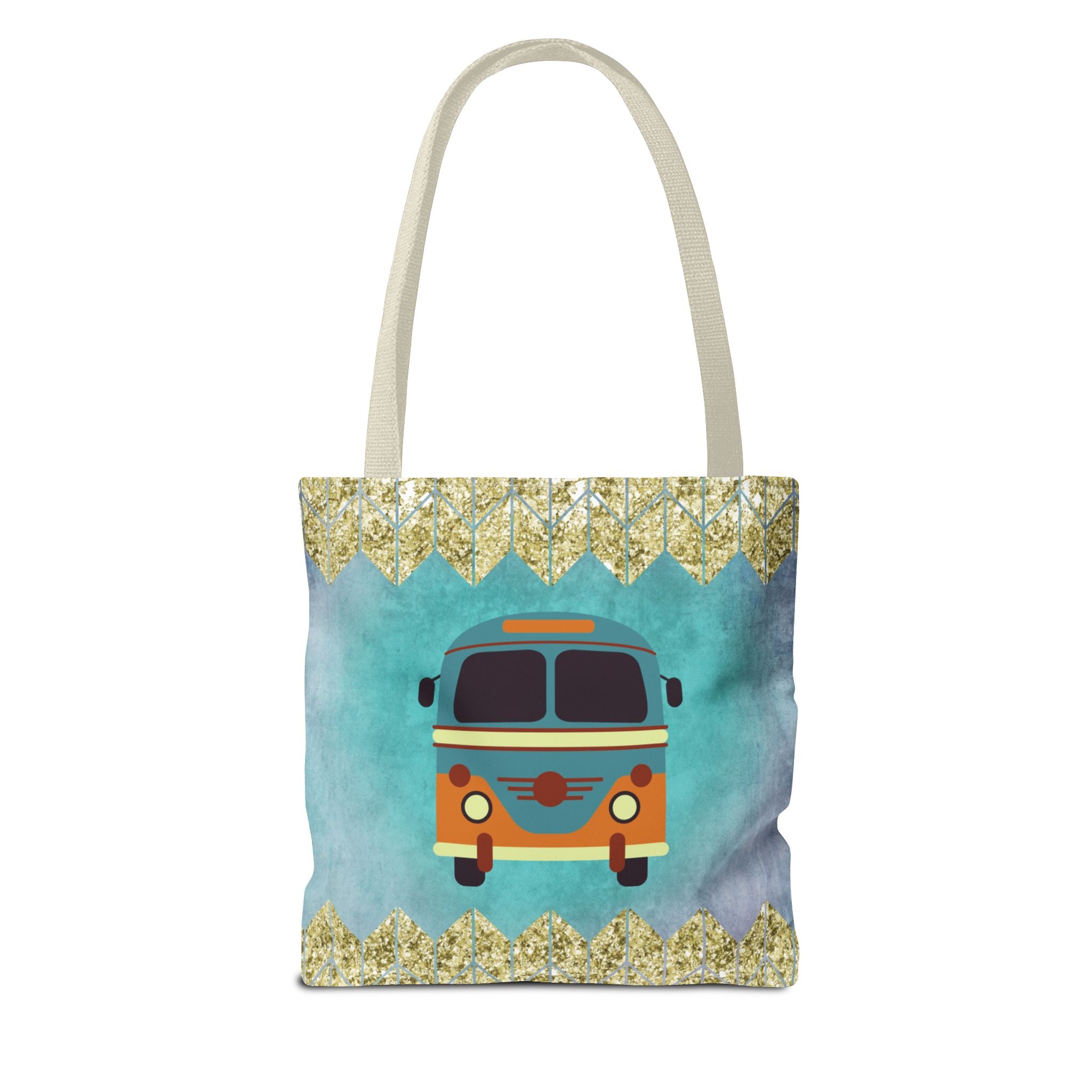 🌈 70s Hippie Soul Van Retro Tote Bag