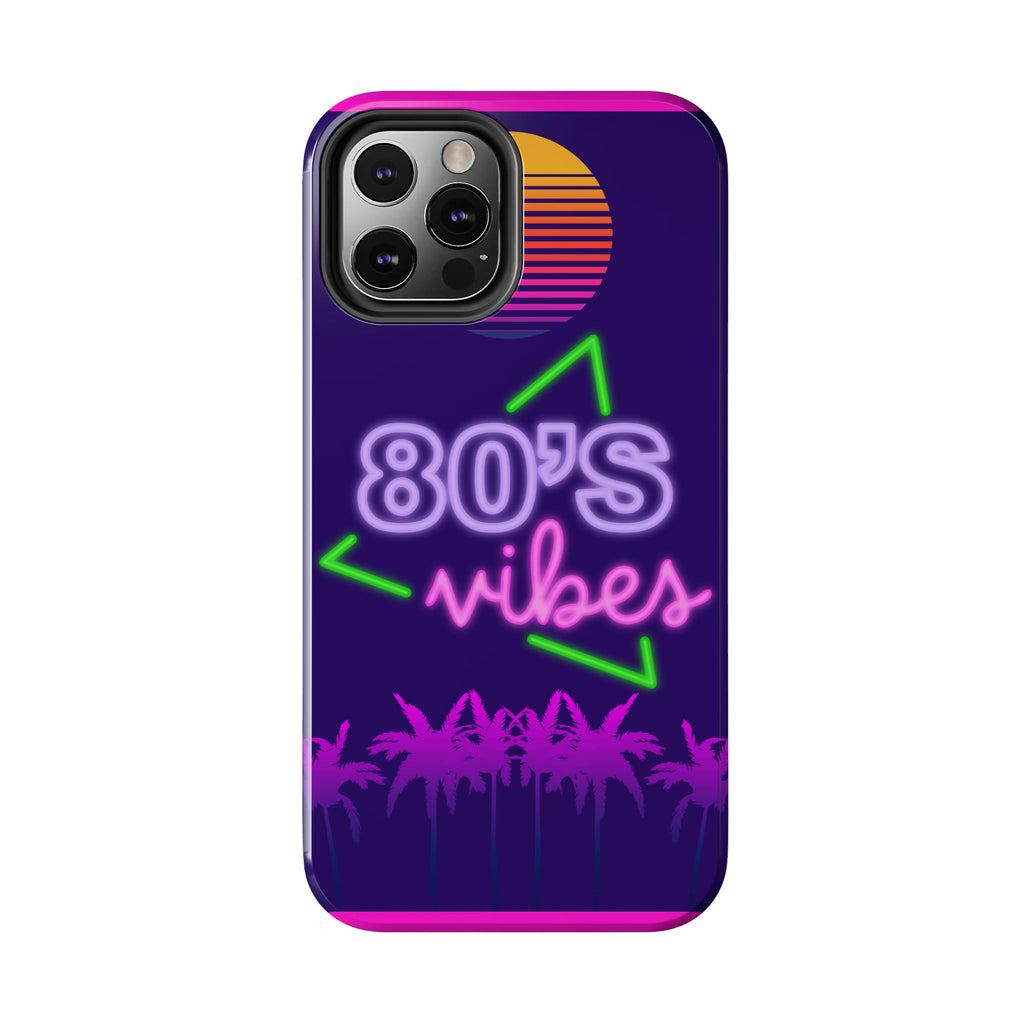 80s Vibes Synthwave Palm Trees Phone Case 🌴🎹📱