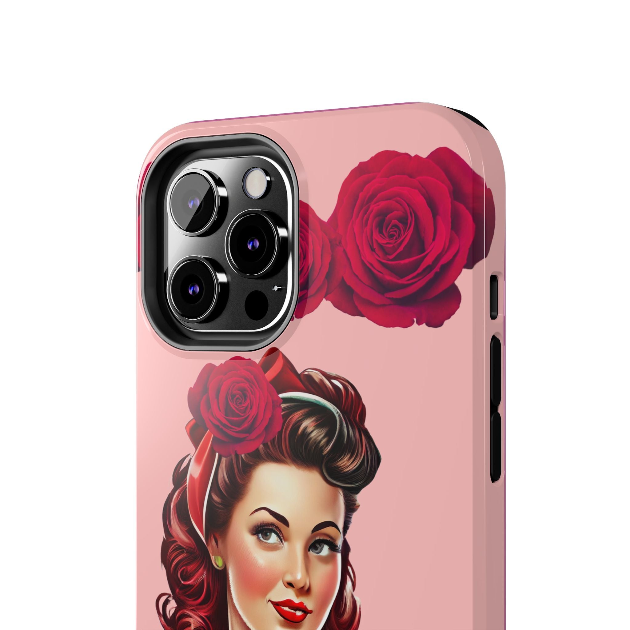 50s Rose Pinup Romance Phone Case 🌹💕📱