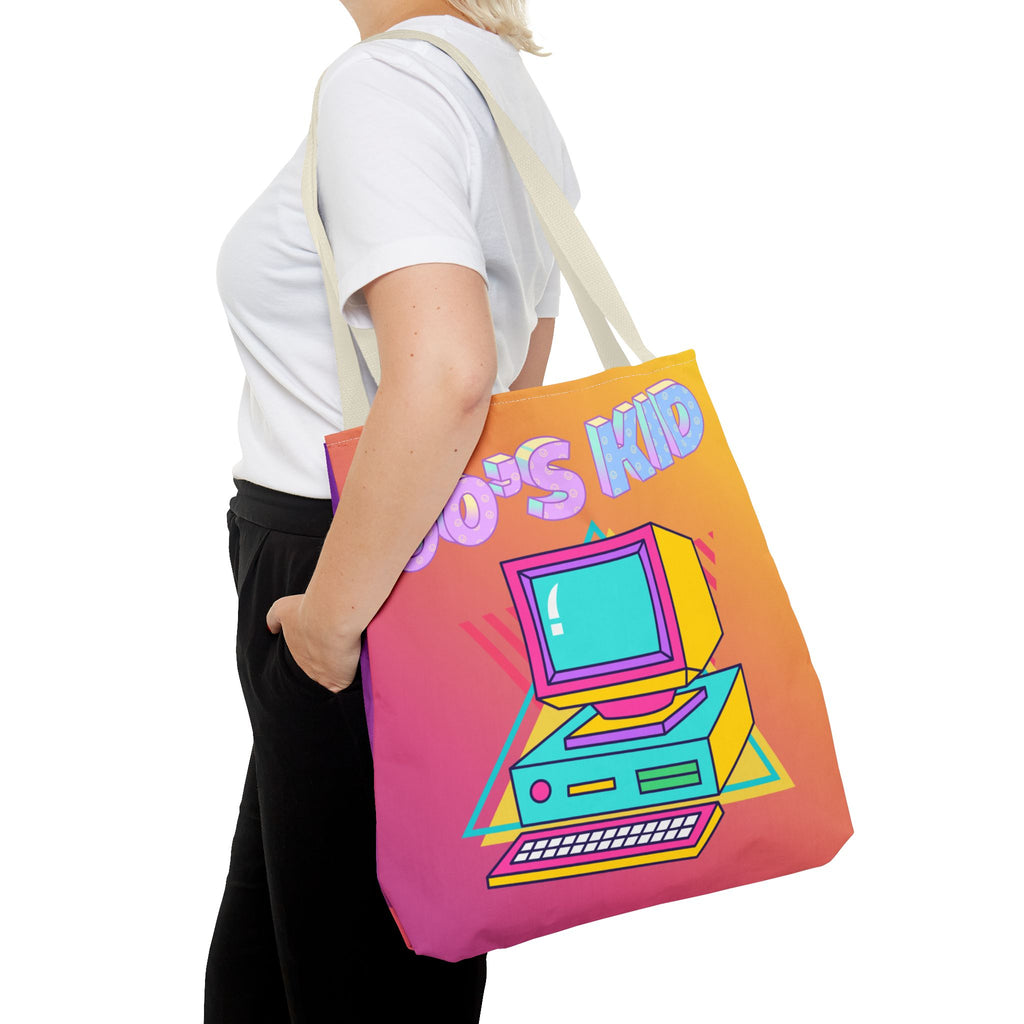 💾🖥️ 90s Kid Computer Tote Bag 🌈✨