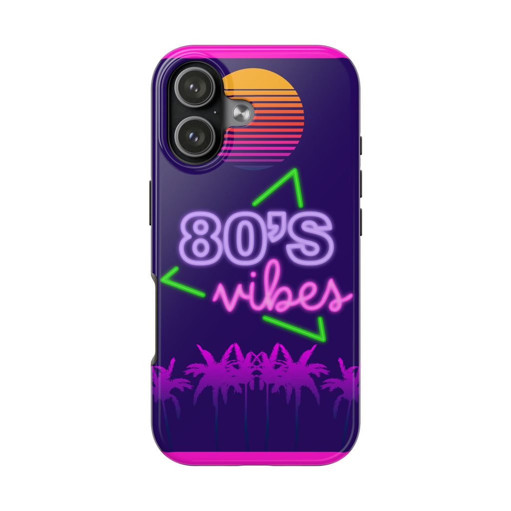80s Vibes Synthwave Palm Trees Phone Case 🌴🎹📱