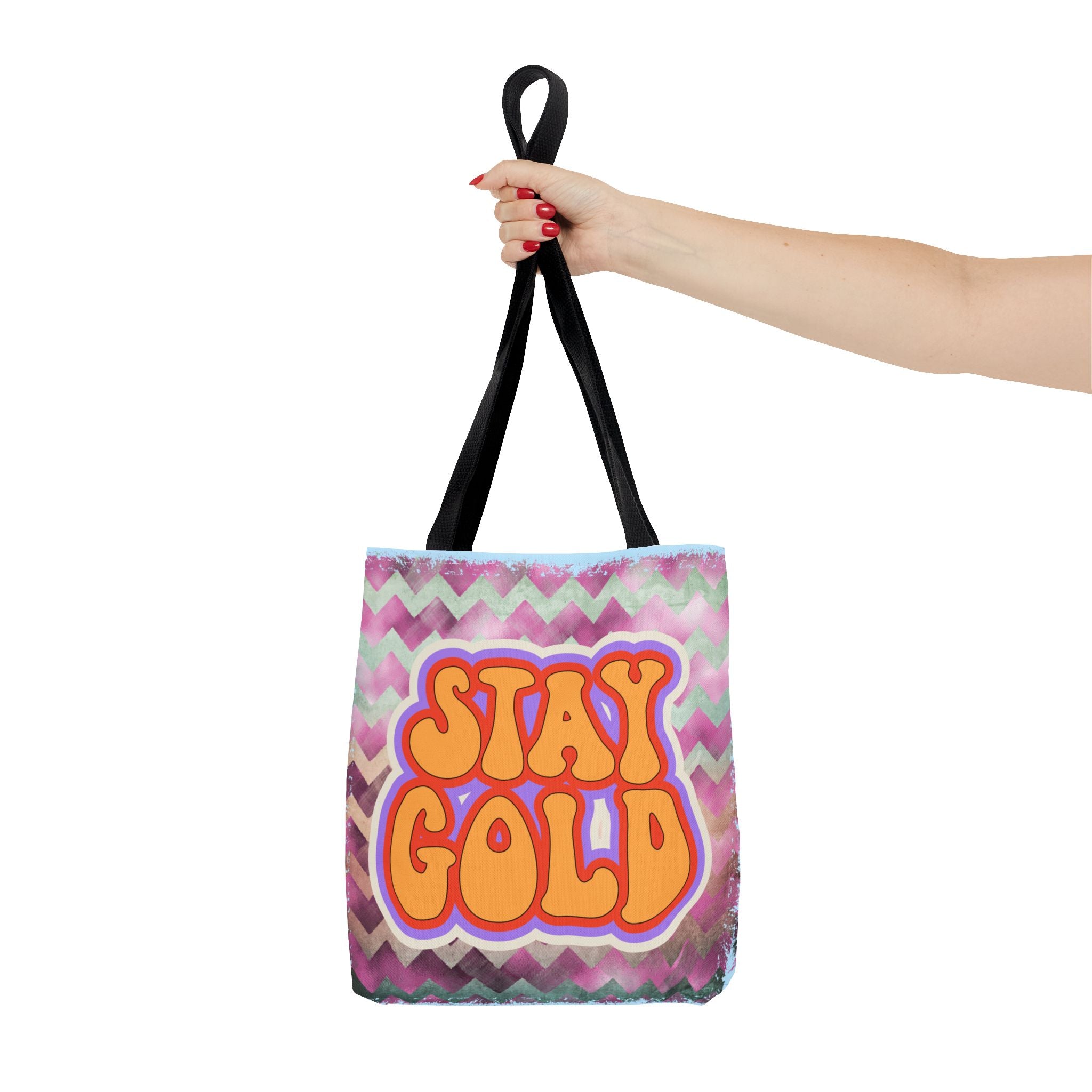 🌟 70s “Stay Gold” Retro Tote Bag