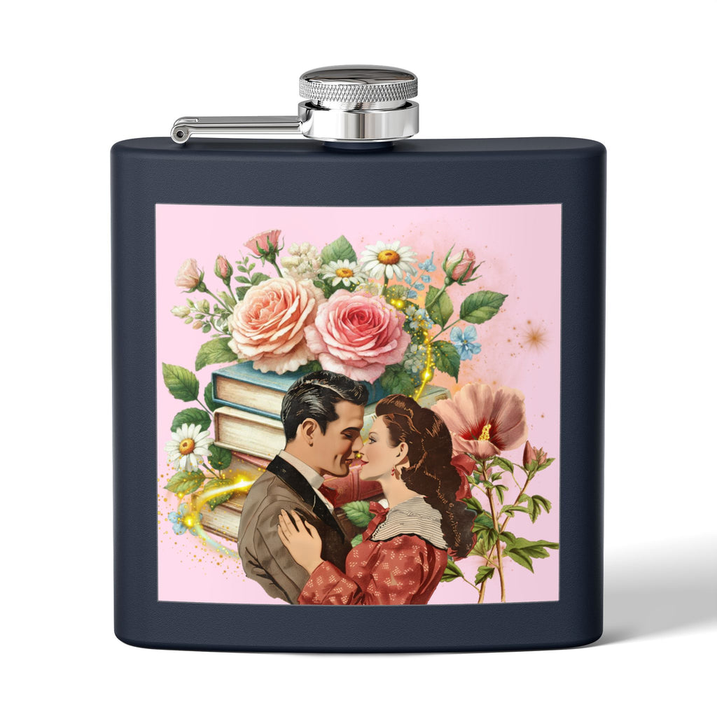 Books and Romance Flask