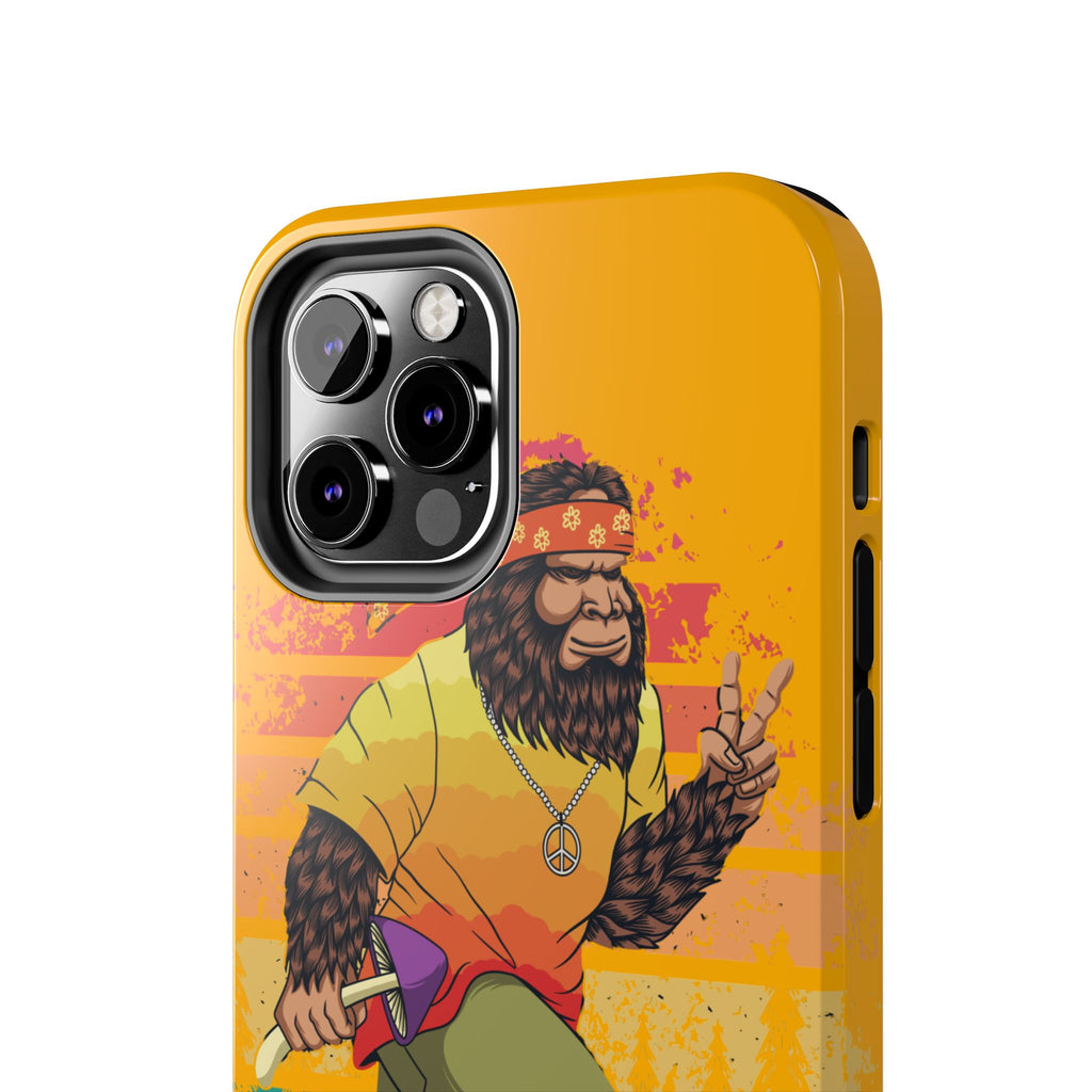 70s Bigfoot Mushroom Hunting Peace Phone Case 🍄✌️