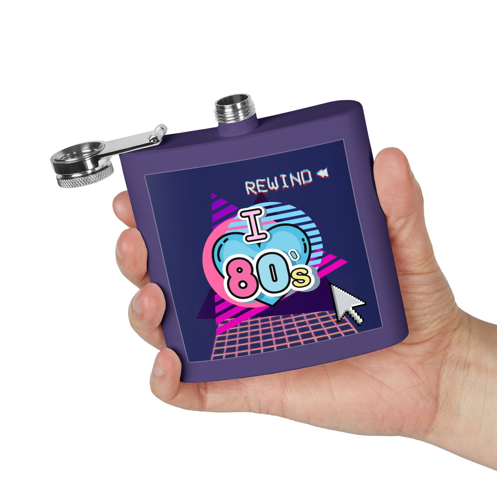 I Heart the 80s Rewind Flask