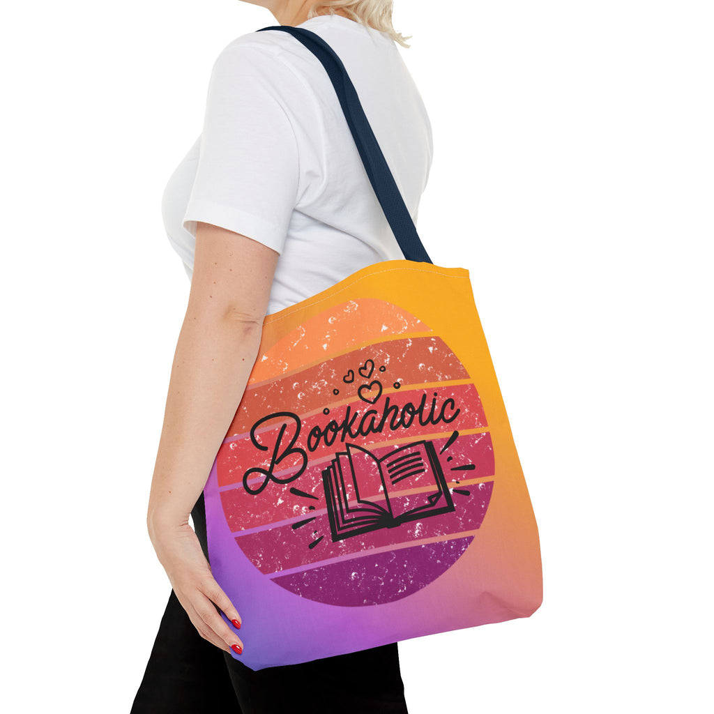 📚 60s Bookaholic Retro Tote Bag