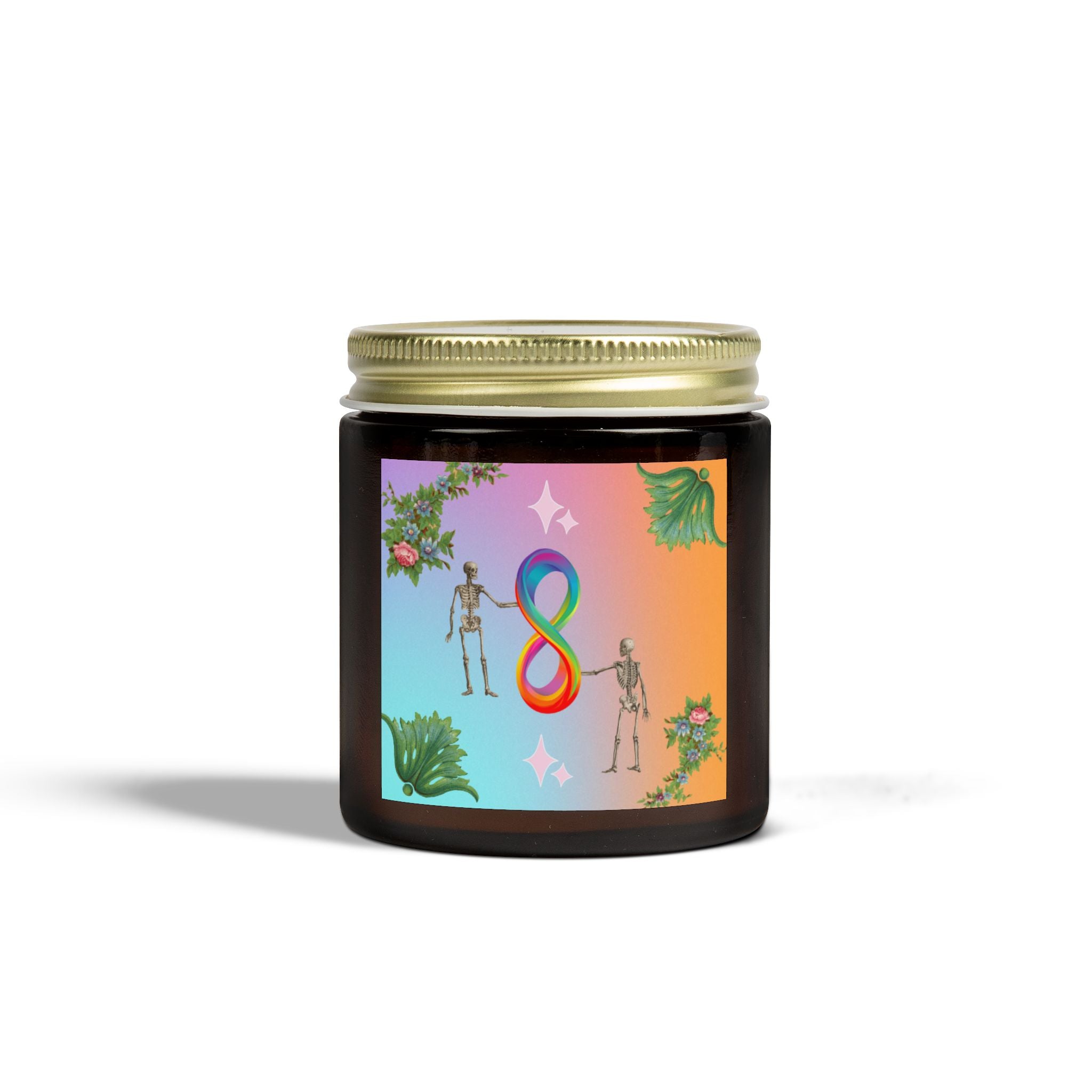 💀 Infinite Skellie Floral Candle