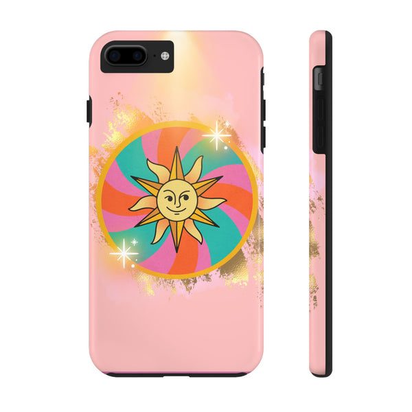 70s Sunshine Tarot Gold Mystical Phone Case 🔮☀️📱