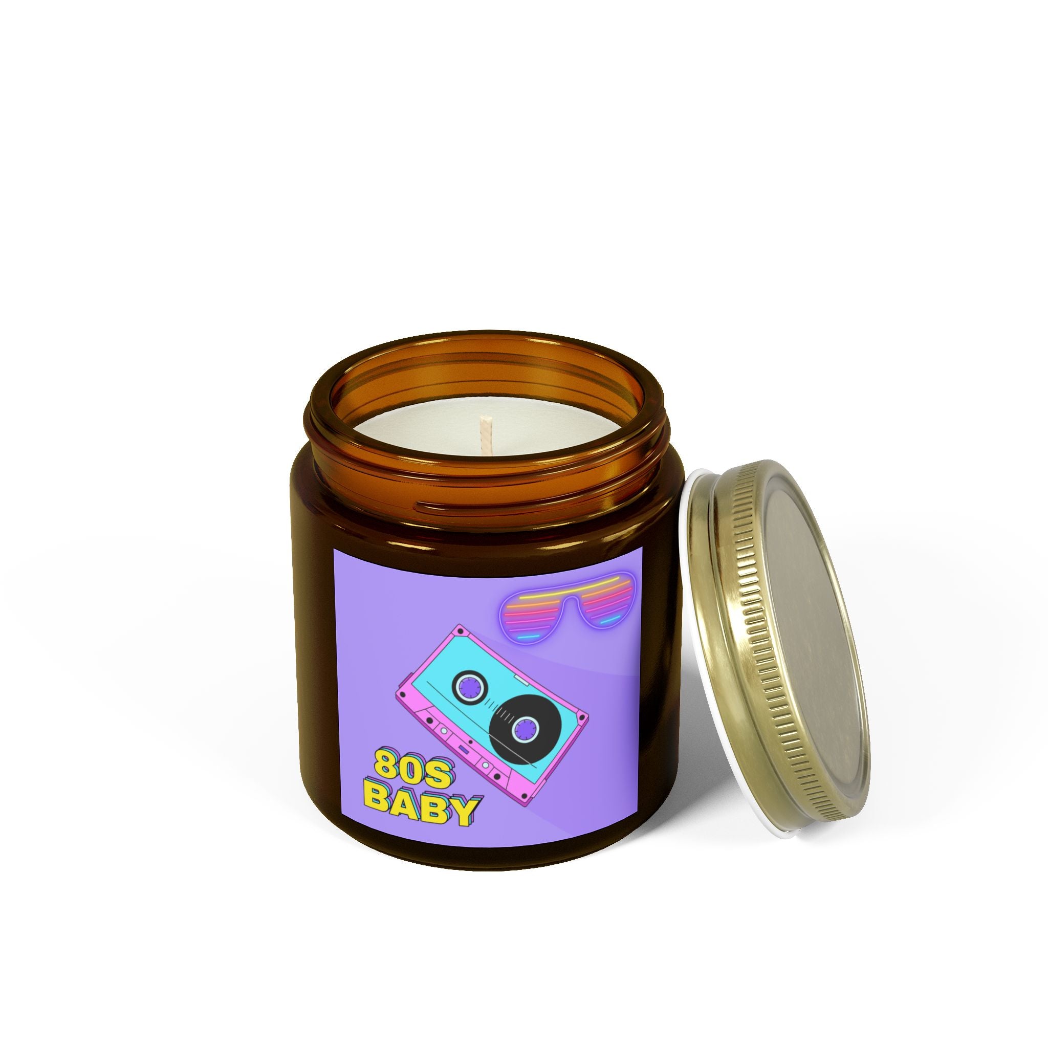80s Baby Synthwave Mixtape Candle 💿🌈🔥