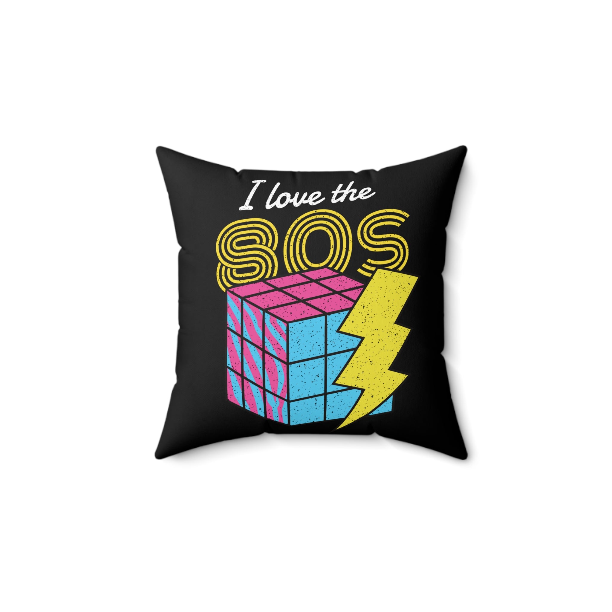 I Love The 80's Retro Pillow