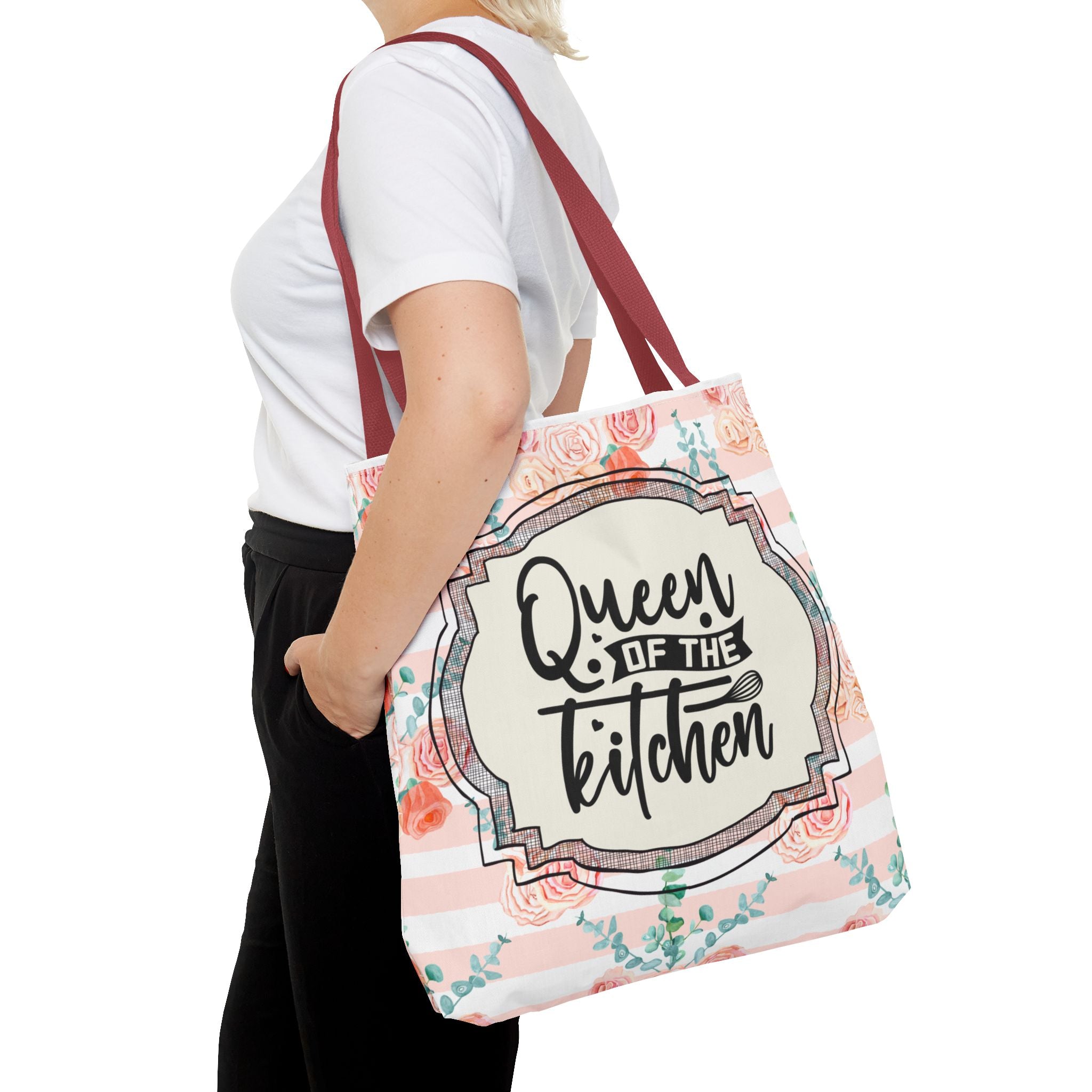 👑🍰 50s Queen of the Kitchen Tote Bag 💖🌸