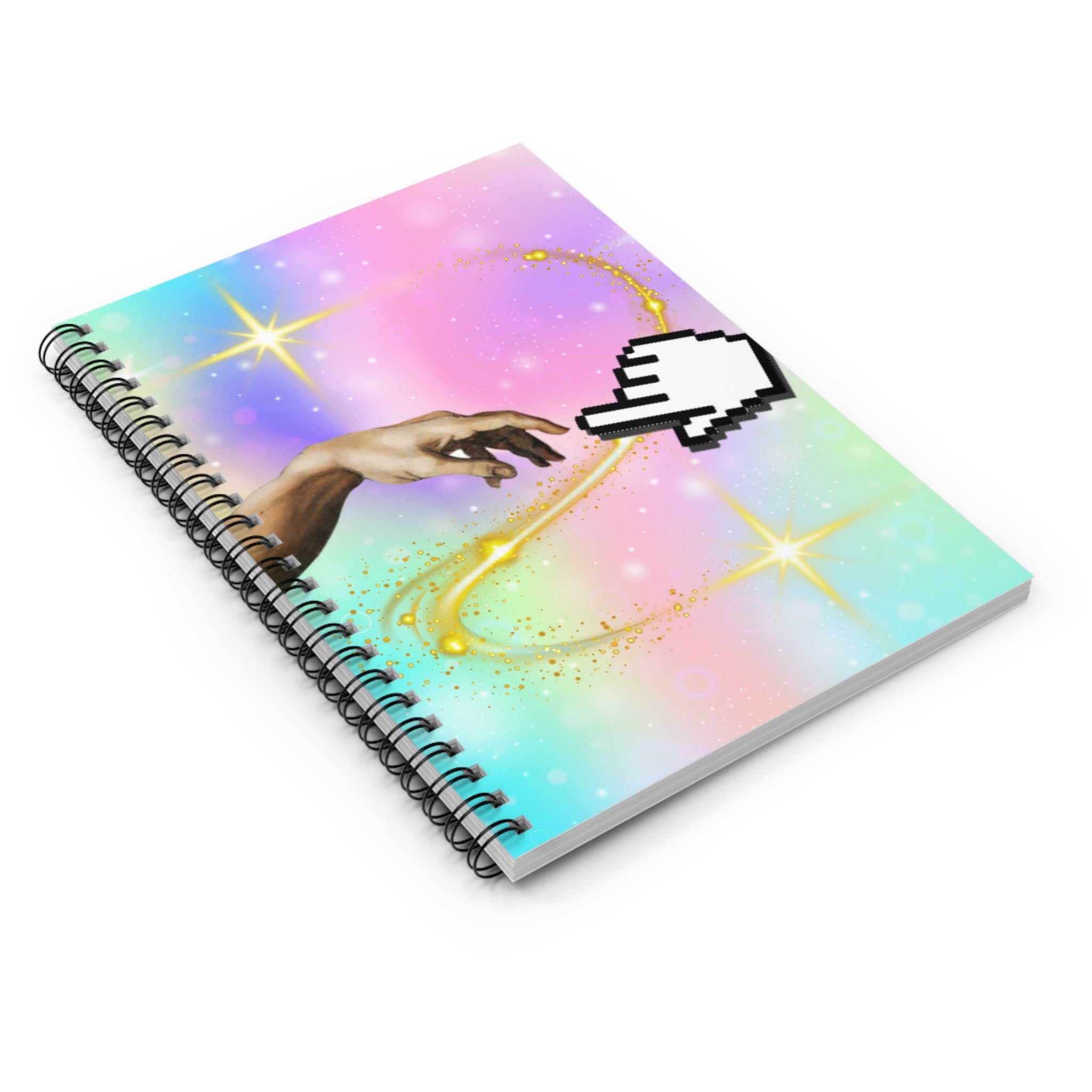 ✨🖐️ Y2K Michelangelo Hand & Computer Pointer Magic Journal 💻🎨
