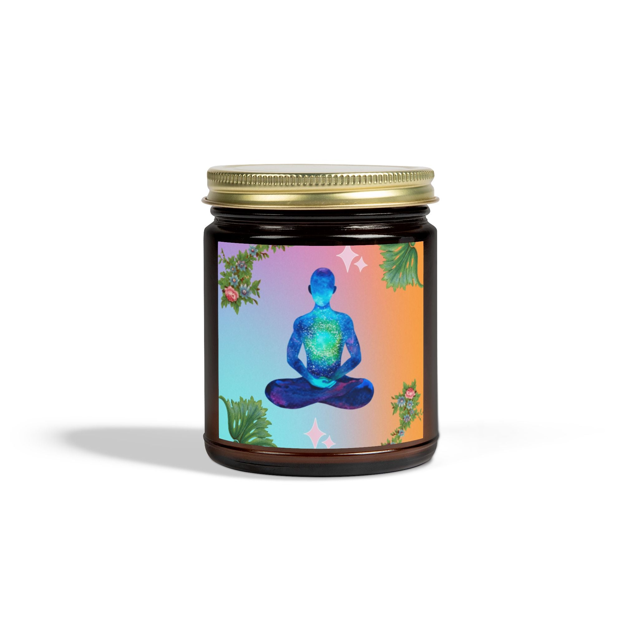 🌸 Peace Meditation Floral Candle 🕊️