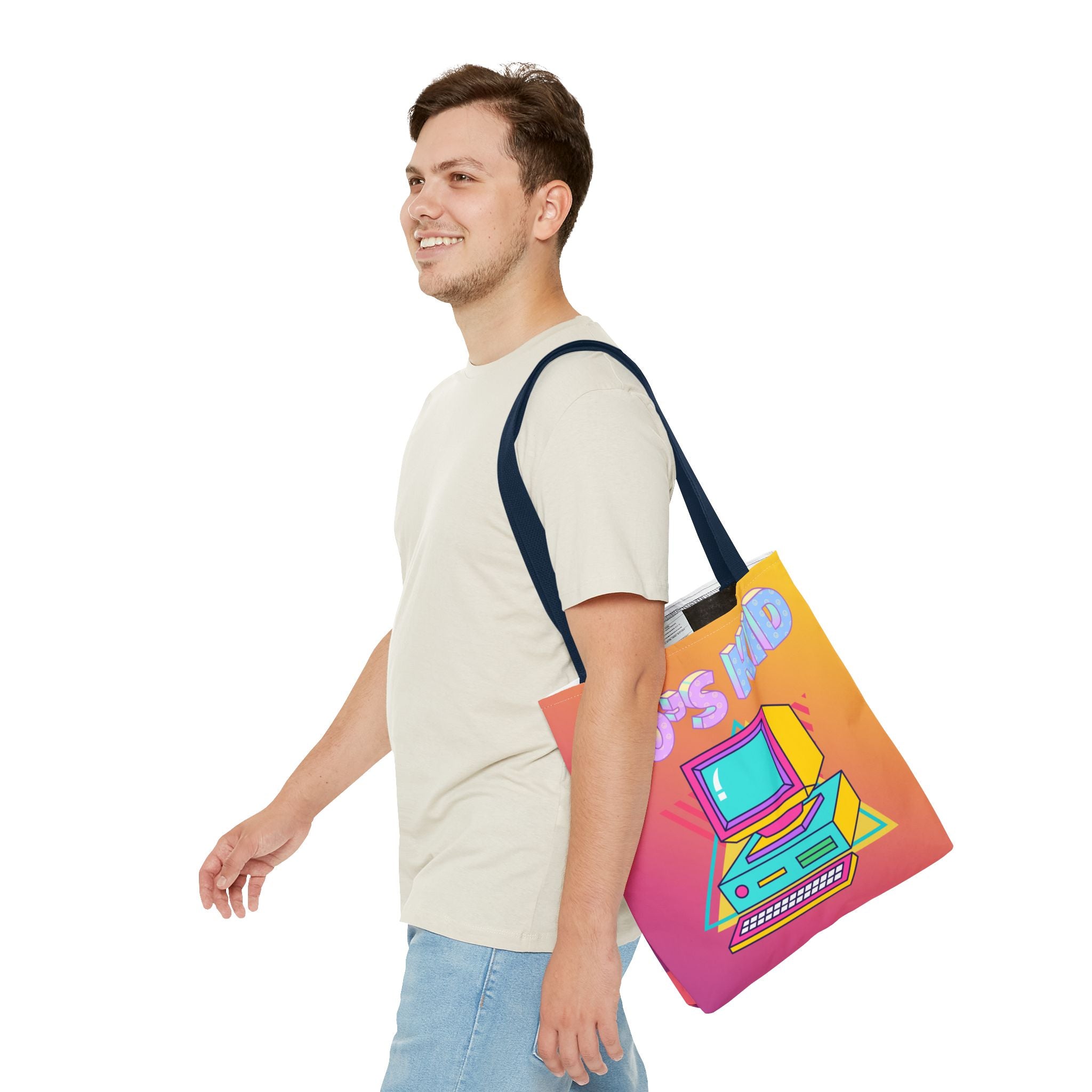 💾🖥️ 90s Kid Computer Tote Bag 🌈✨