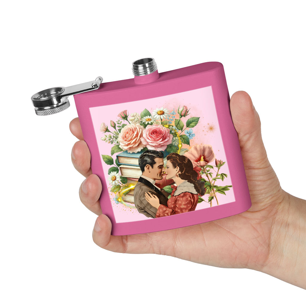Books and Romance Flask