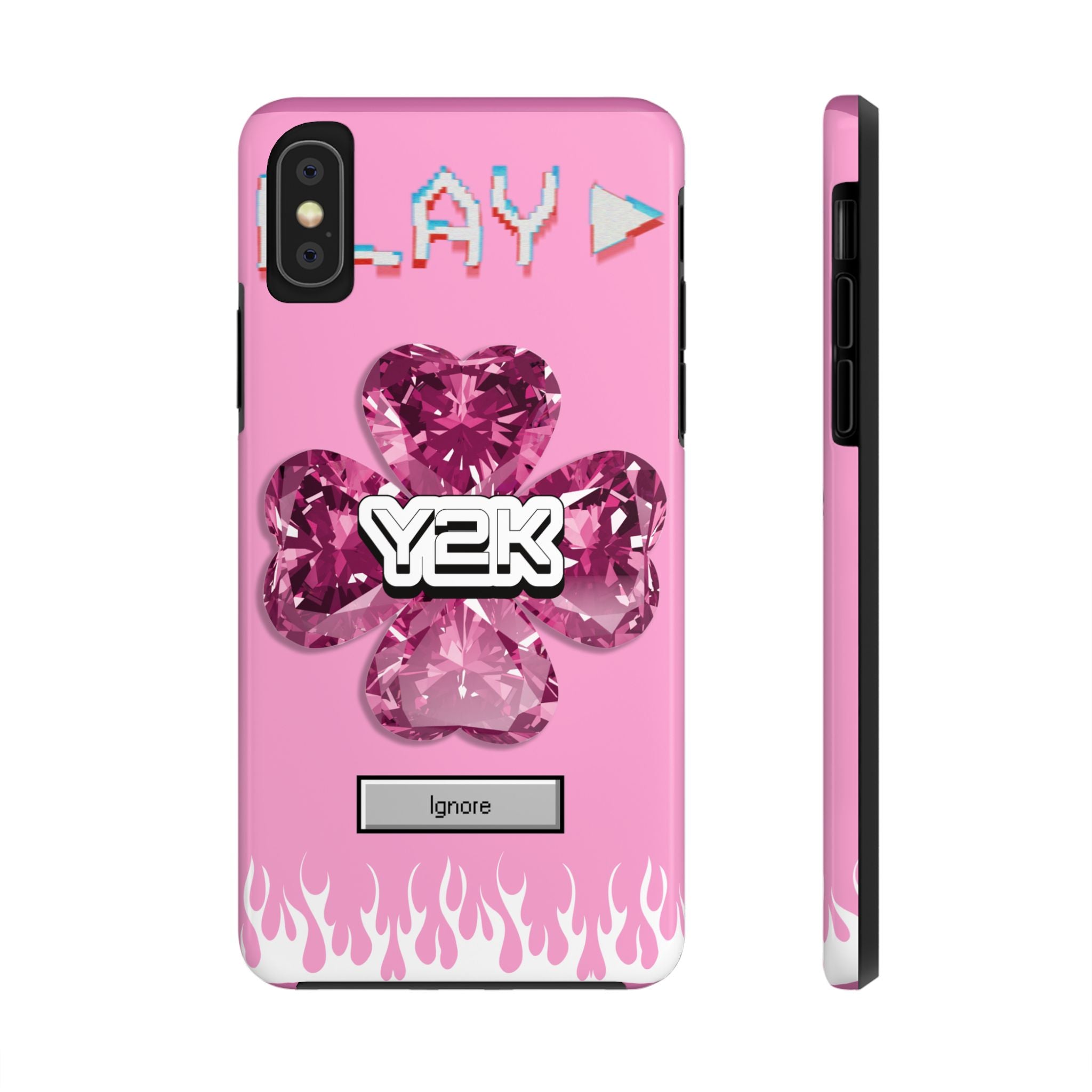 Y2K Play Ignore Sweet Pink Phone Case 💗📱