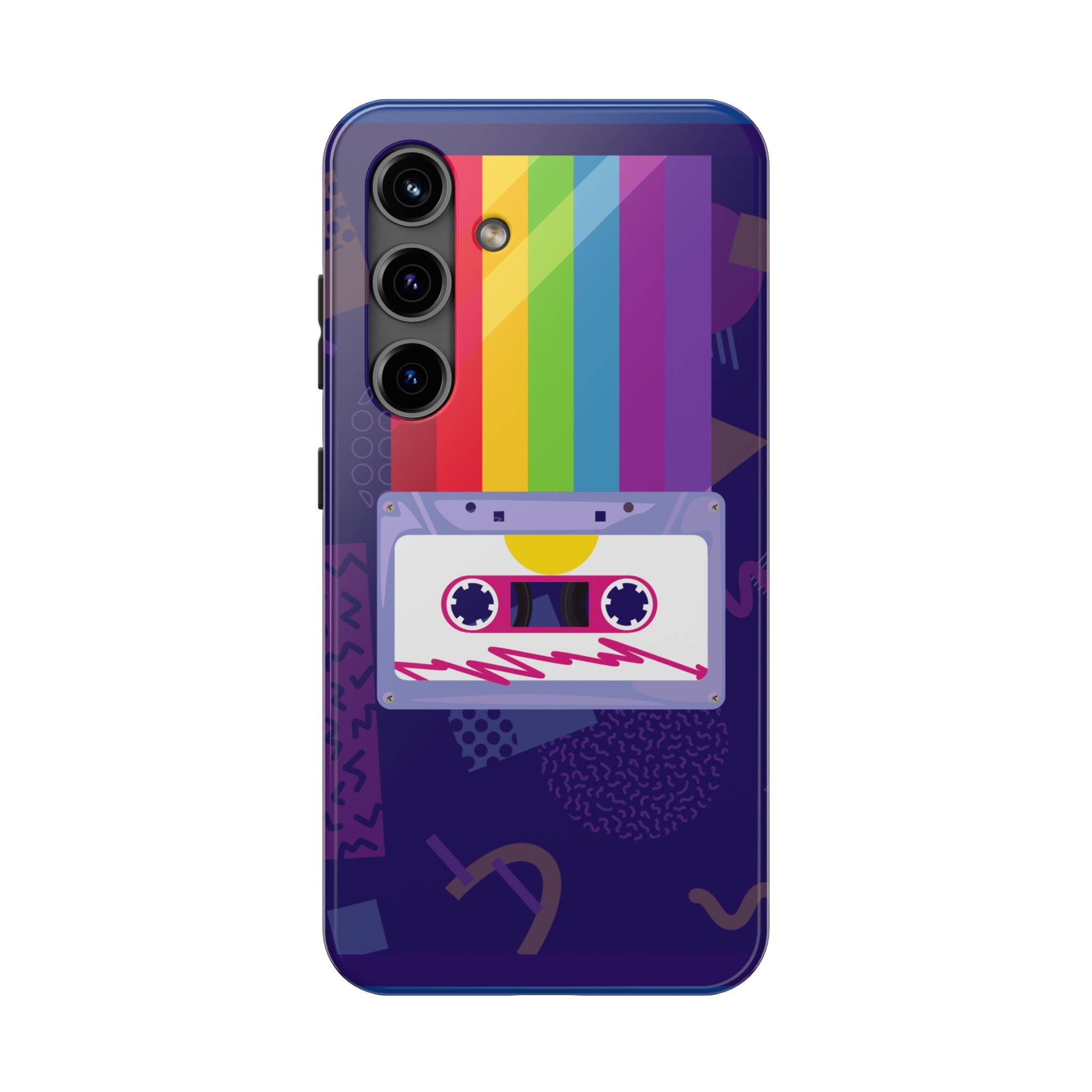 80s–90s Cassette Rainbow Phone Case 📼🌈📱