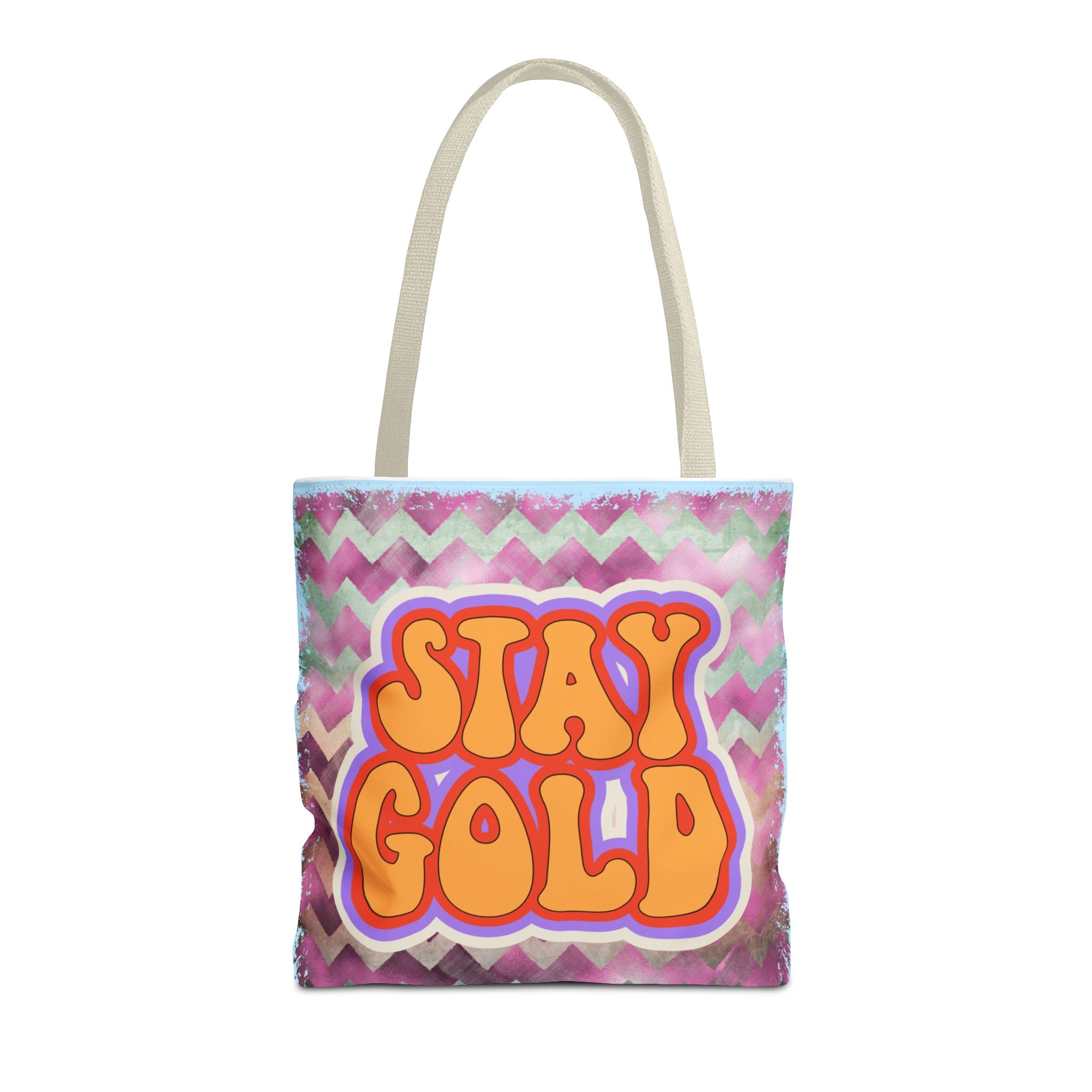 🌟 70s “Stay Gold” Retro Tote Bag