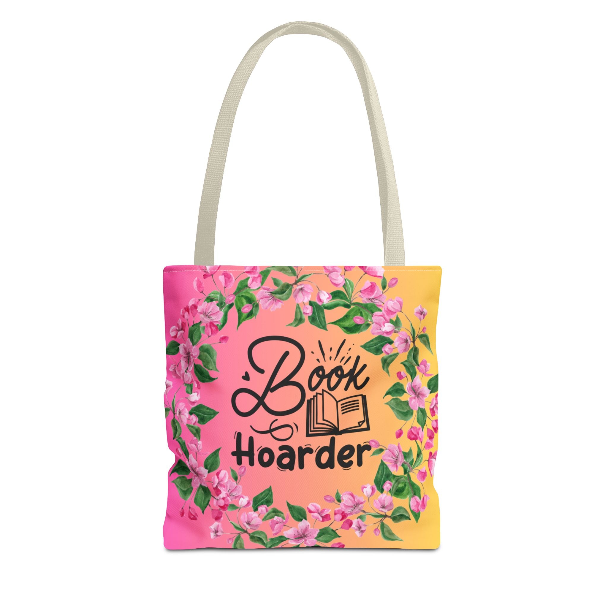 💖 60s–90s Book Hoarder Retro Tote Bag – Bright Pink & Yellow