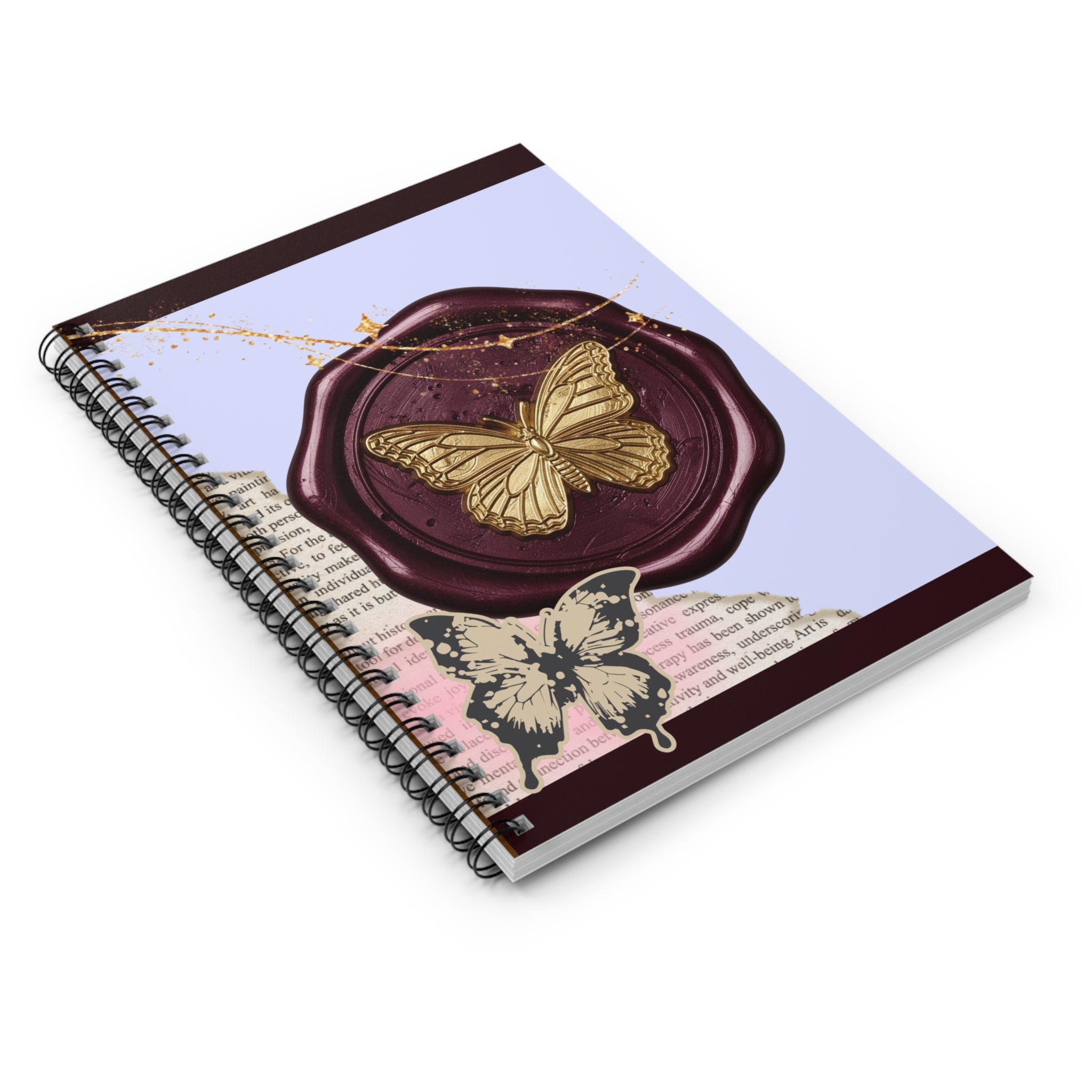 🦋💼 50s Butterfly Seal Elegant Journal 🌸✨
