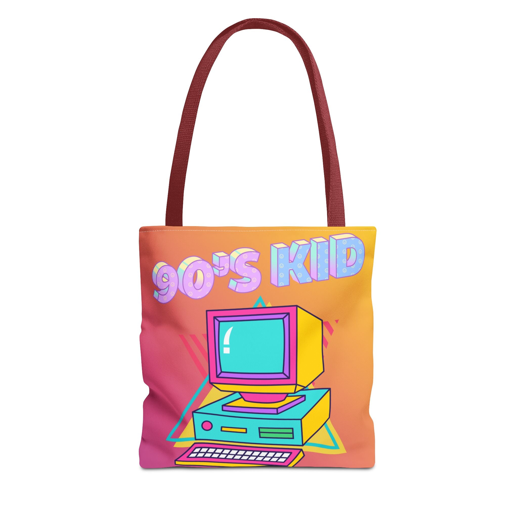 💾🖥️ 90s Kid Computer Tote Bag 🌈✨