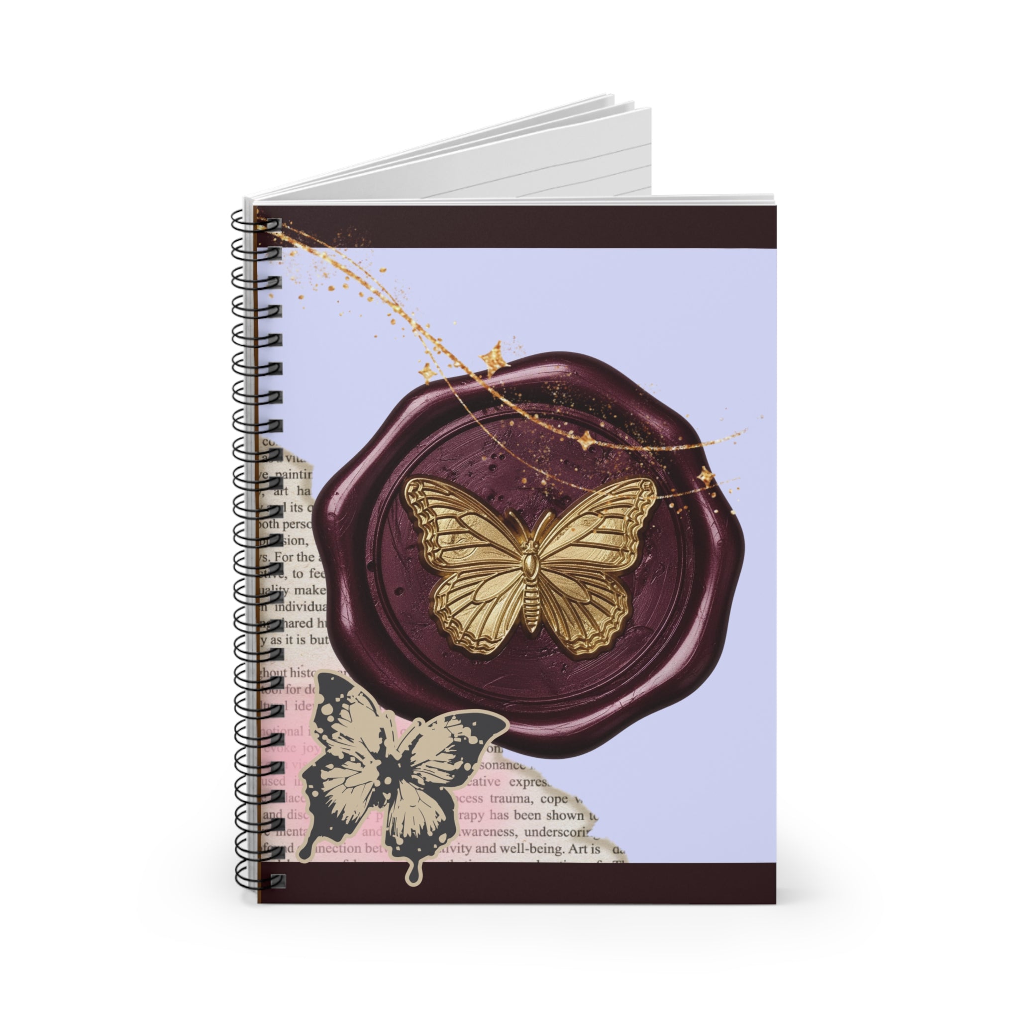 🦋💼 50s Butterfly Seal Elegant Journal 🌸✨