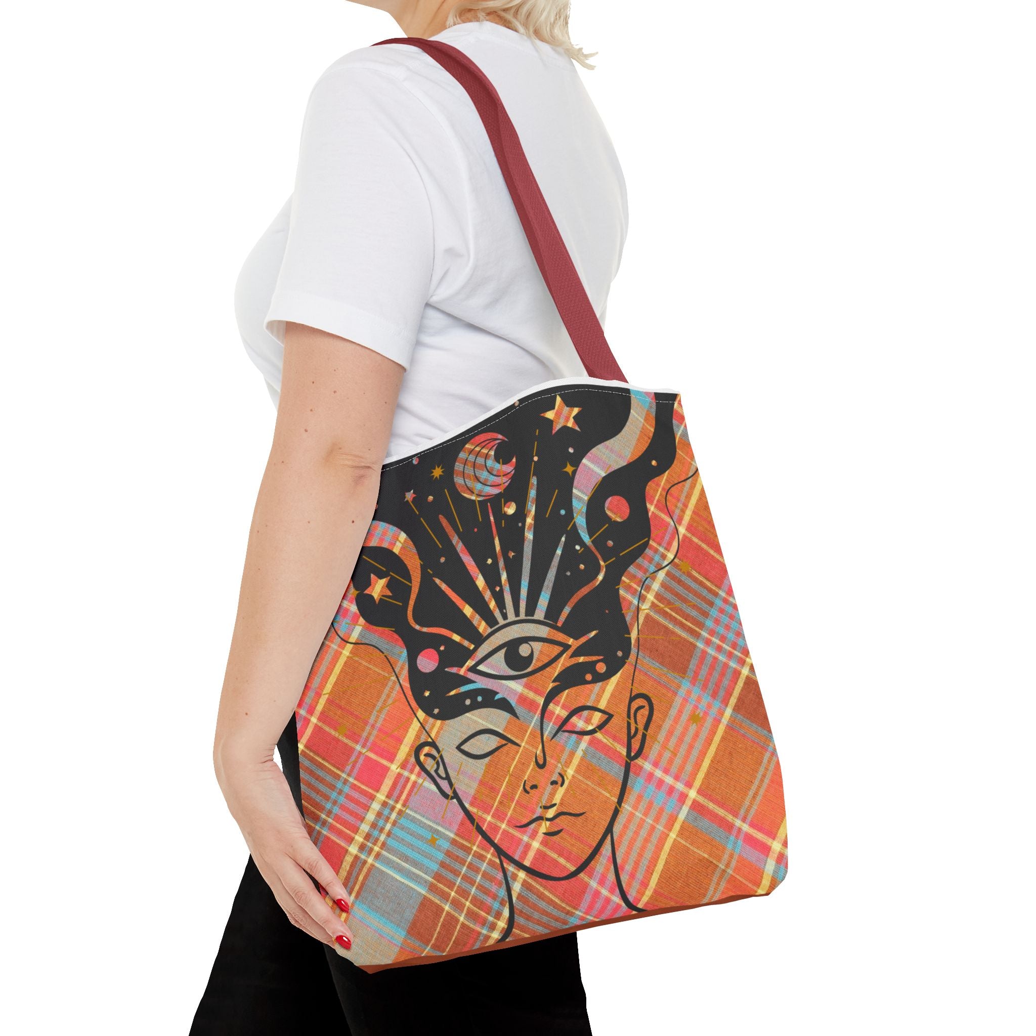 👁️🌼 70s Third Eye Mystical Tote Bag ✨👜