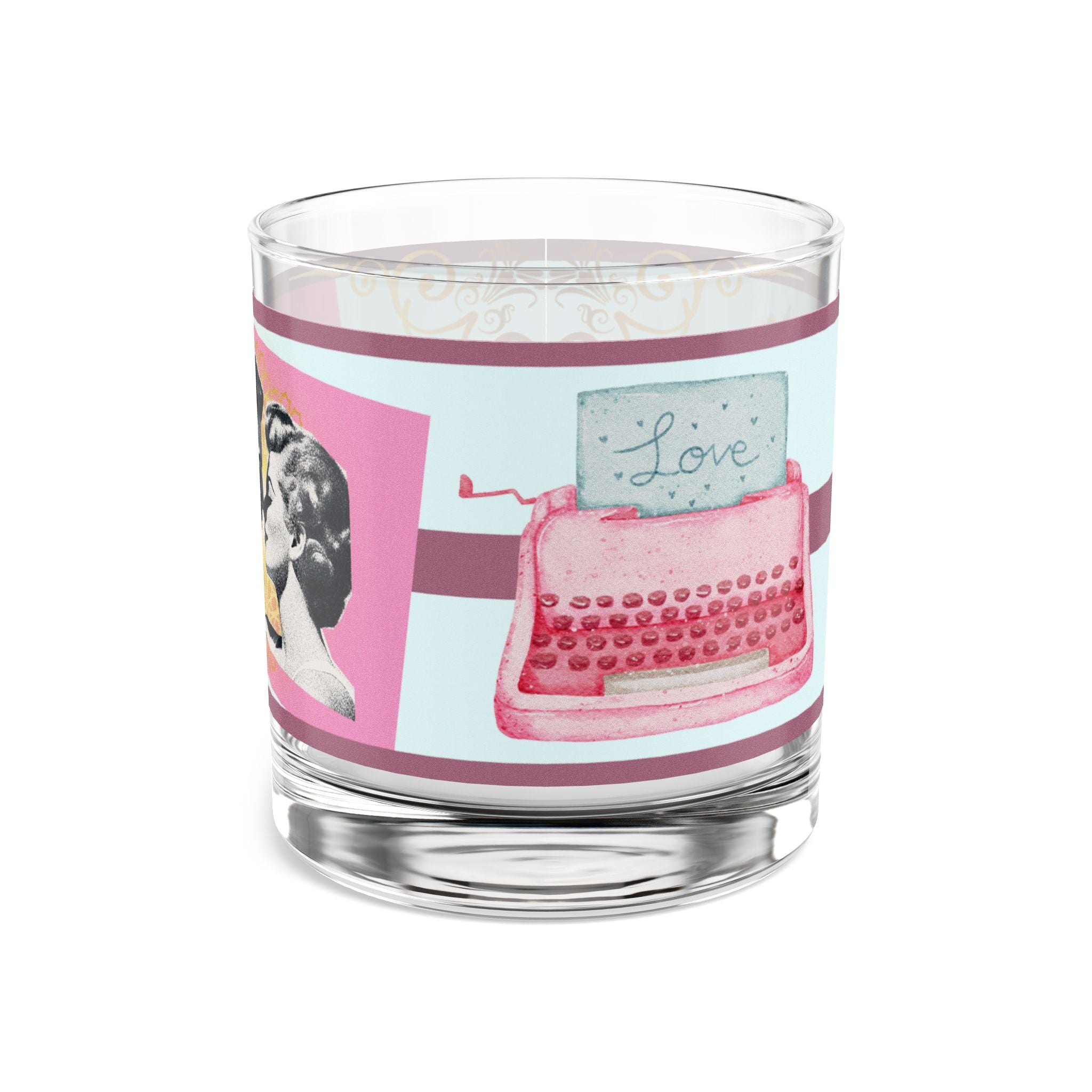 50s Love Throwback Glass – Vintage Romance 🌸💌