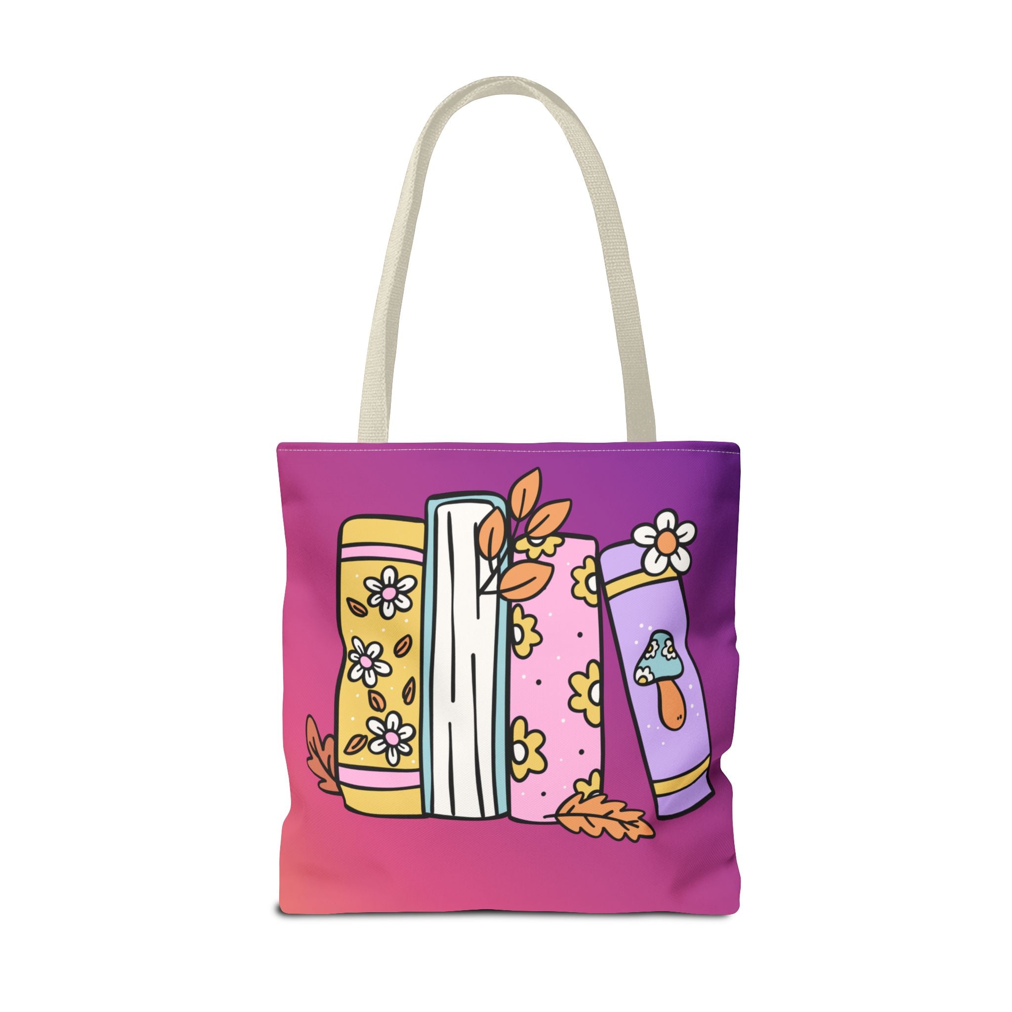 💿 90s Book Collector Bright Books Tote Bag